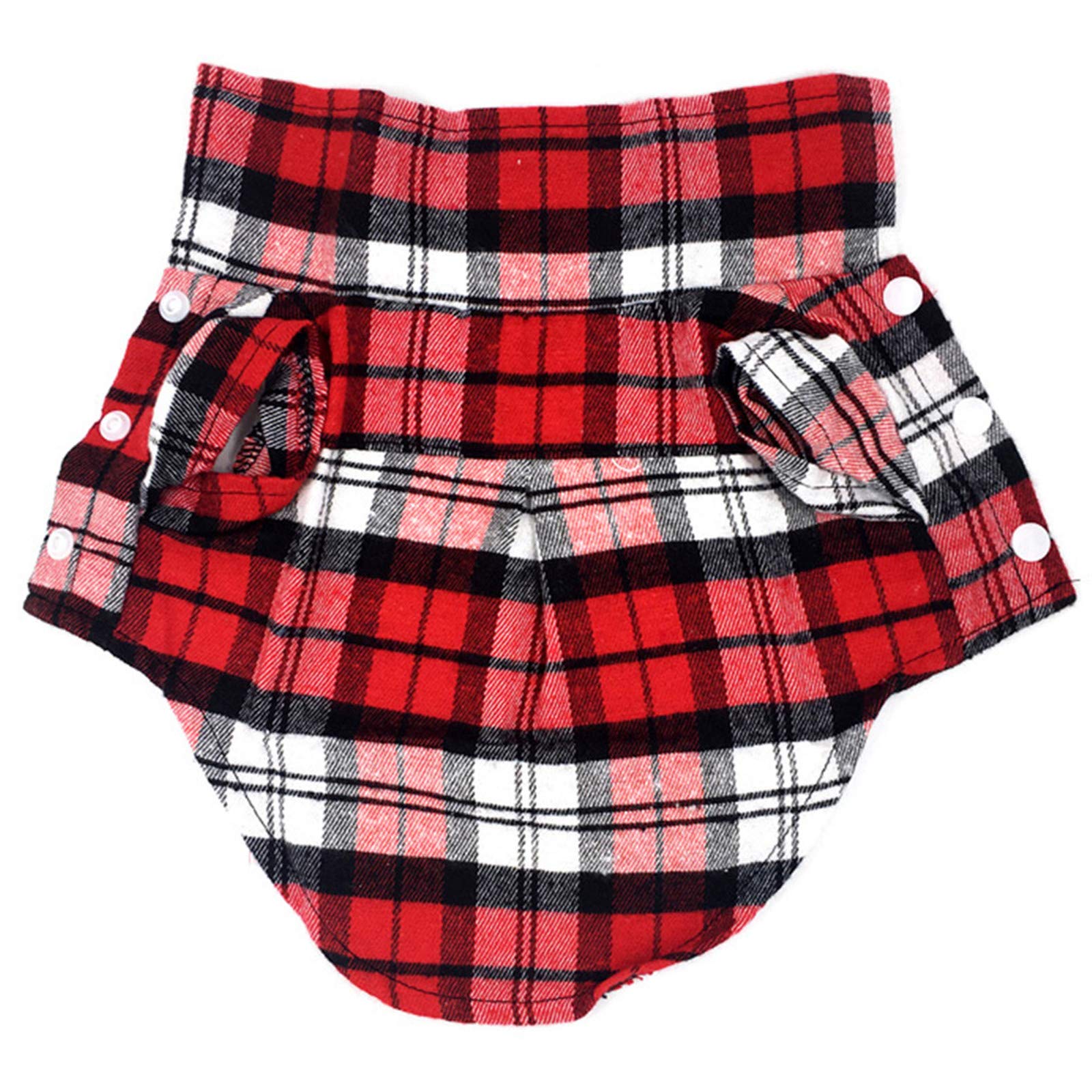 3-Pack Plaid Dog Shirts for Small, Medium & Large Breeds - All-Season Pet Polo Shirts & Cat T-Shirts - Comfortable Basic Pet Clothing for Daily Walks, Playtime & Photo Shoots