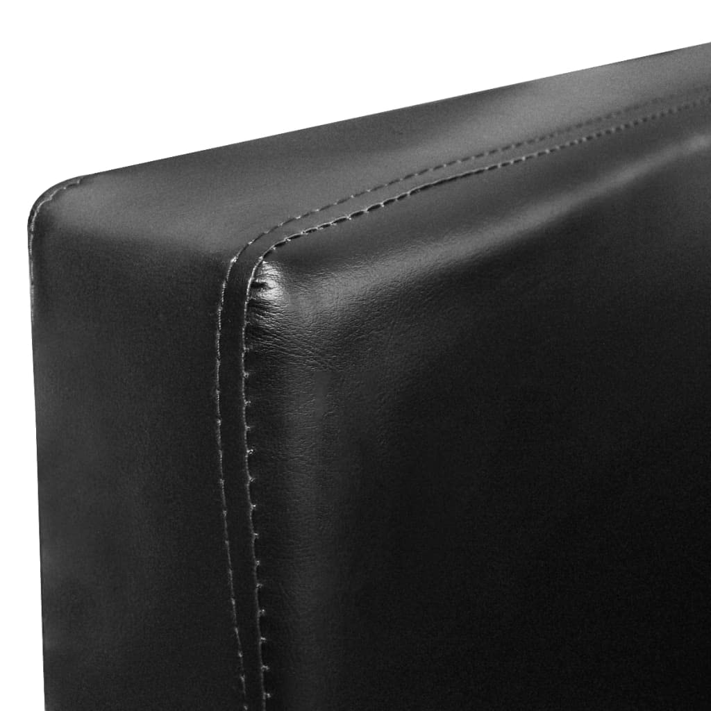 Premium Black Faux Leather Adjustable Armchair with Chrome Base - Modern Lounge Chair for Living Room, Home Office, Dorm & Reading Nook - Comfortable Seating for Relaxing & Working