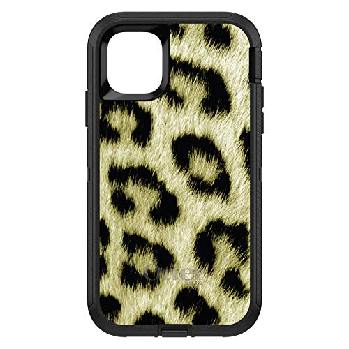 Yellow Black Leopard Fur Skin Print On Black Case