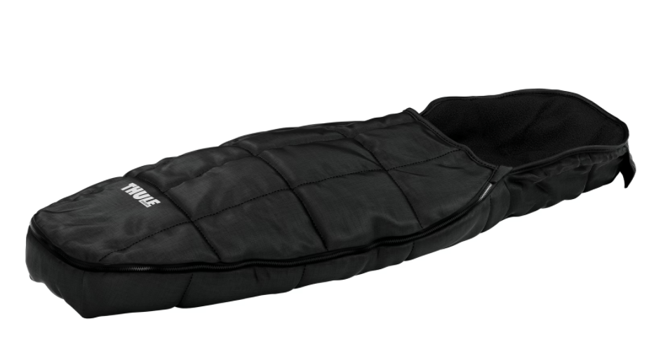 Thule Footmuff Sport Black - Winter Stroller Foot Cover for Babies & Toddlers - Warm & Waterproof - Perfect for Cold Weather Walks & Outdoor Adventures