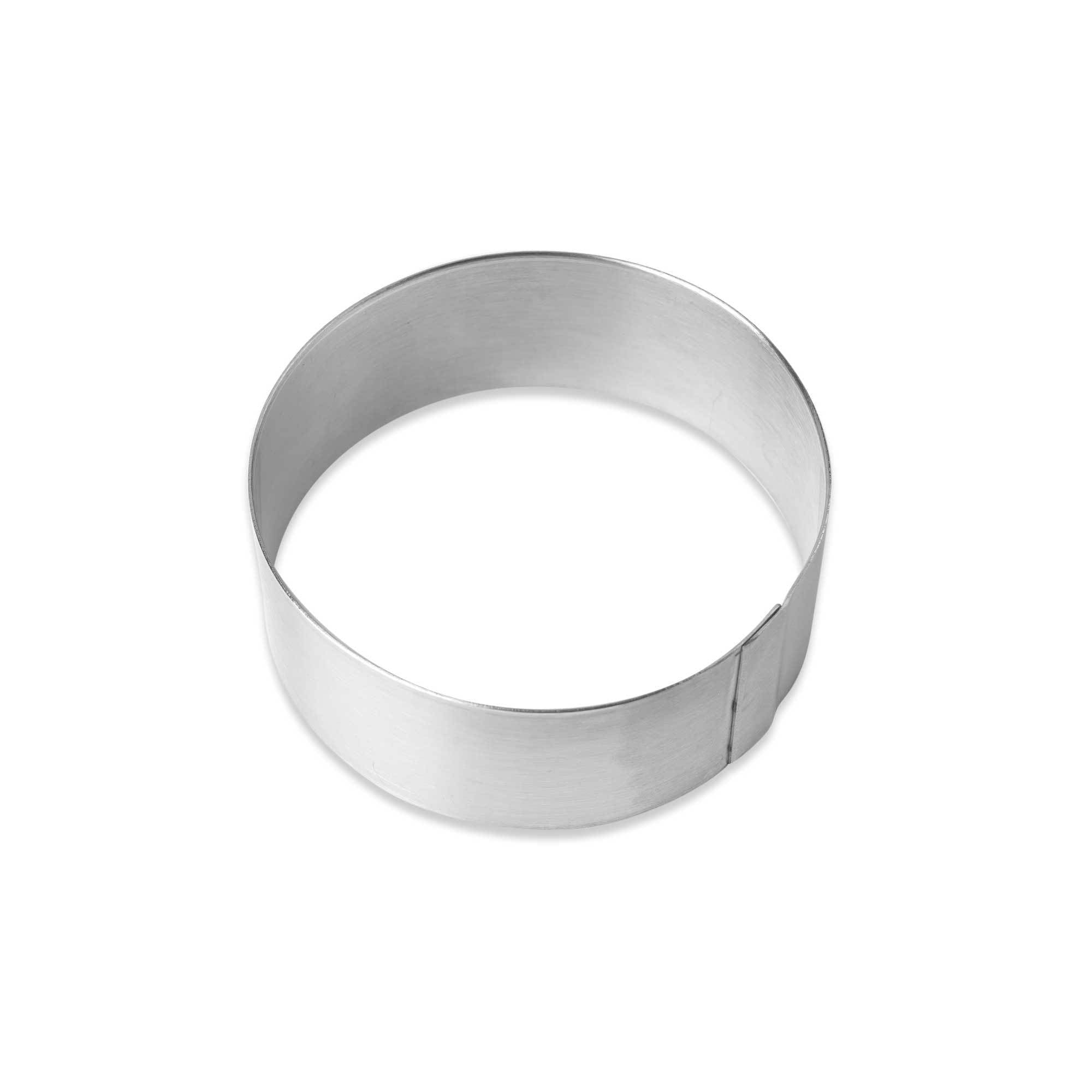 3 1/2 Inch High Stainless Steel Pastry Ring Mold - Professional Baking Tool for Cakes, Cheesecakes, Tarts & Desserts | Perfect for Home Bakers & Pastry Chefs