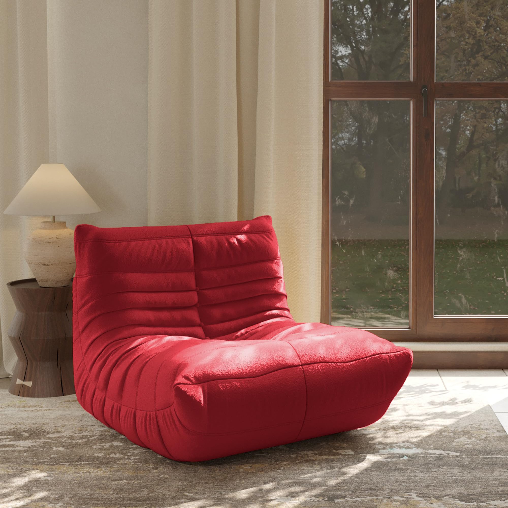 Soft Mohair Lazy Floor Sofa - 34