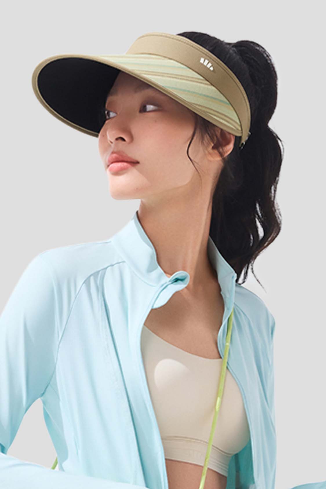 Guji Wide Brim Women's Sun Visor Hat UPF50+ for Outdoor Activities - Beach, Golf, Hiking & Gardening (BM569)