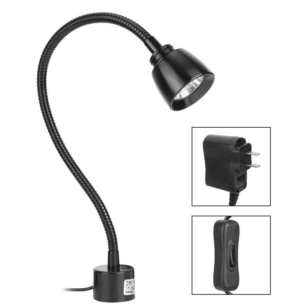 7W LED Workbench Light with Adjustable Gooseneck - Durable Machine Tool Lighting for CNC Lathe, Milling & Industrial Workspaces - Perfect for Garages, Workshops & DIY Projects