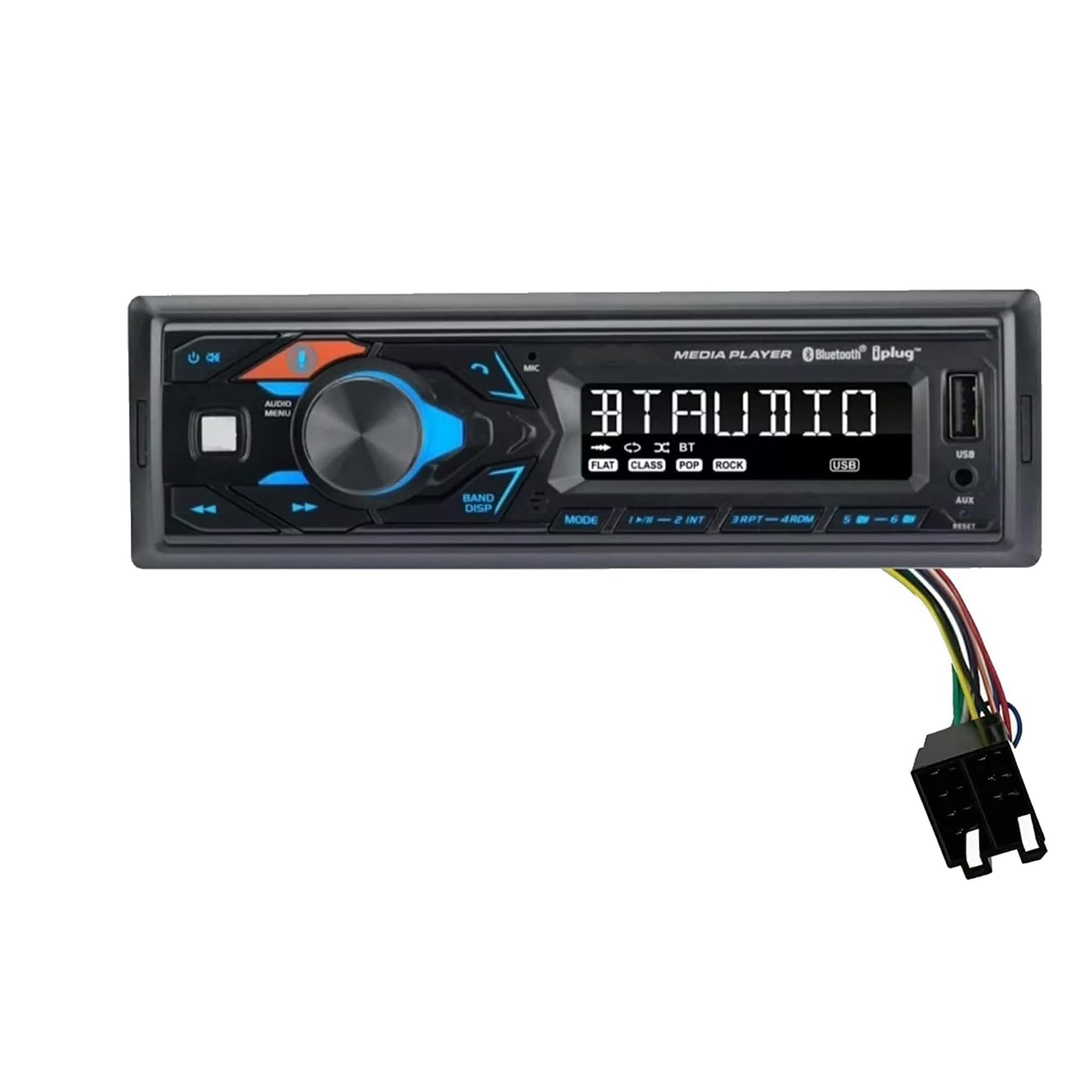 Bluetooth Tractor Radio for John Deere, JCB & McCormick - AM/FM Stereo Receiver with Siri/Google Assistant, USB MP3 Playback & Charging - Includes Easy Connect Harness - Perfect for Farming, Construction & Outdoor Work