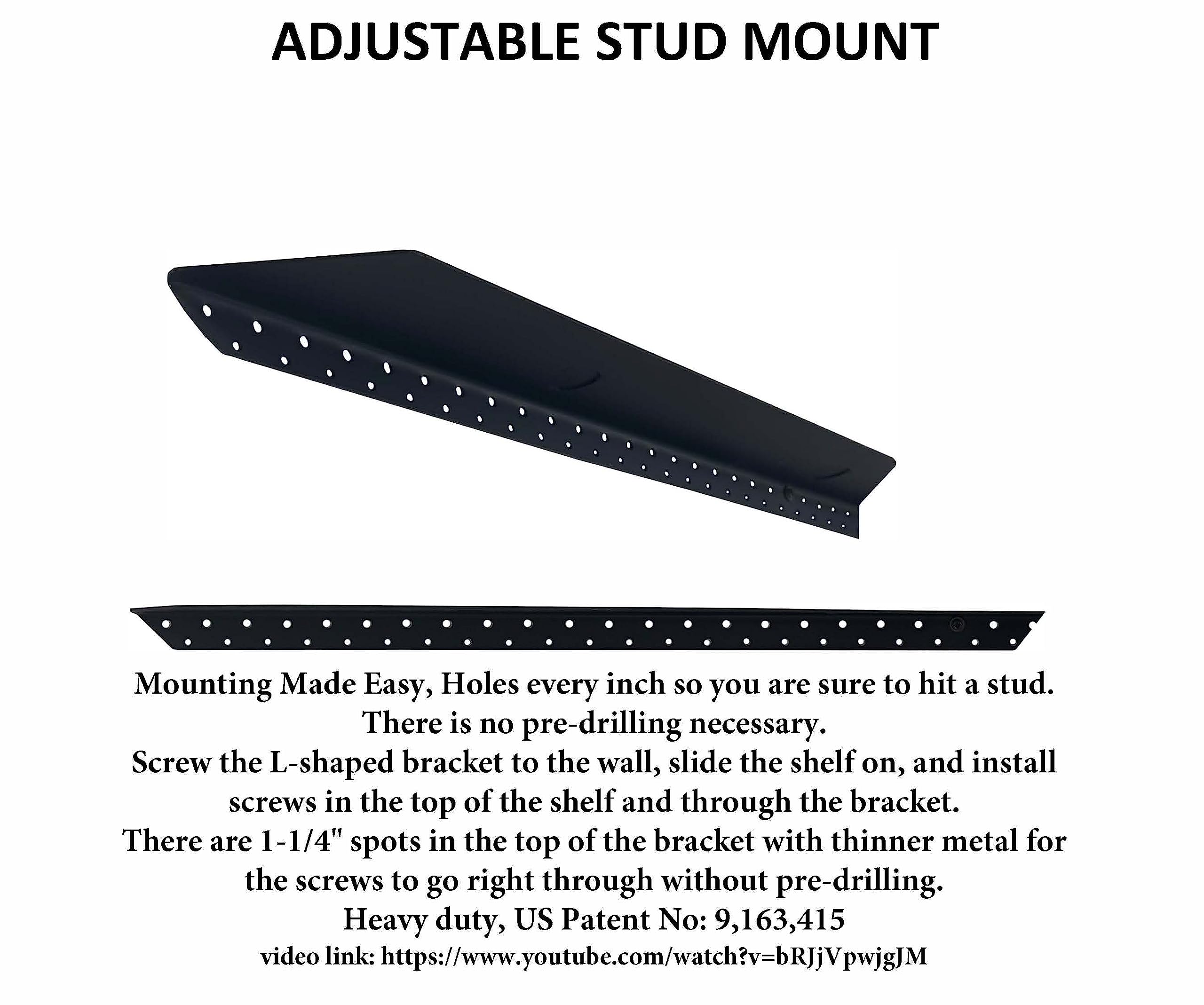 Joel's Antiques - 72 Inch Solid Wood Floating Shelves for Wall - Natural Wood Heavy Duty Rustic Fireplace Mantel & Bookshelf - Perfect for Living Room, Bedroom, Office Decor - Black 72x12x2 Inch - Wall Mounted Shelf for Displaying Photos, Books, Plants and Home Decor