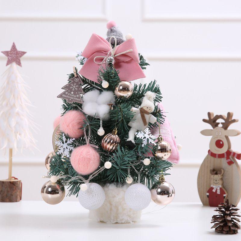 Mini Artificial Christmas Tree for Desktop - Small Holiday Decor for Table, Desk & Countertop - Perfect for Home, Office & Holiday Party Decorations