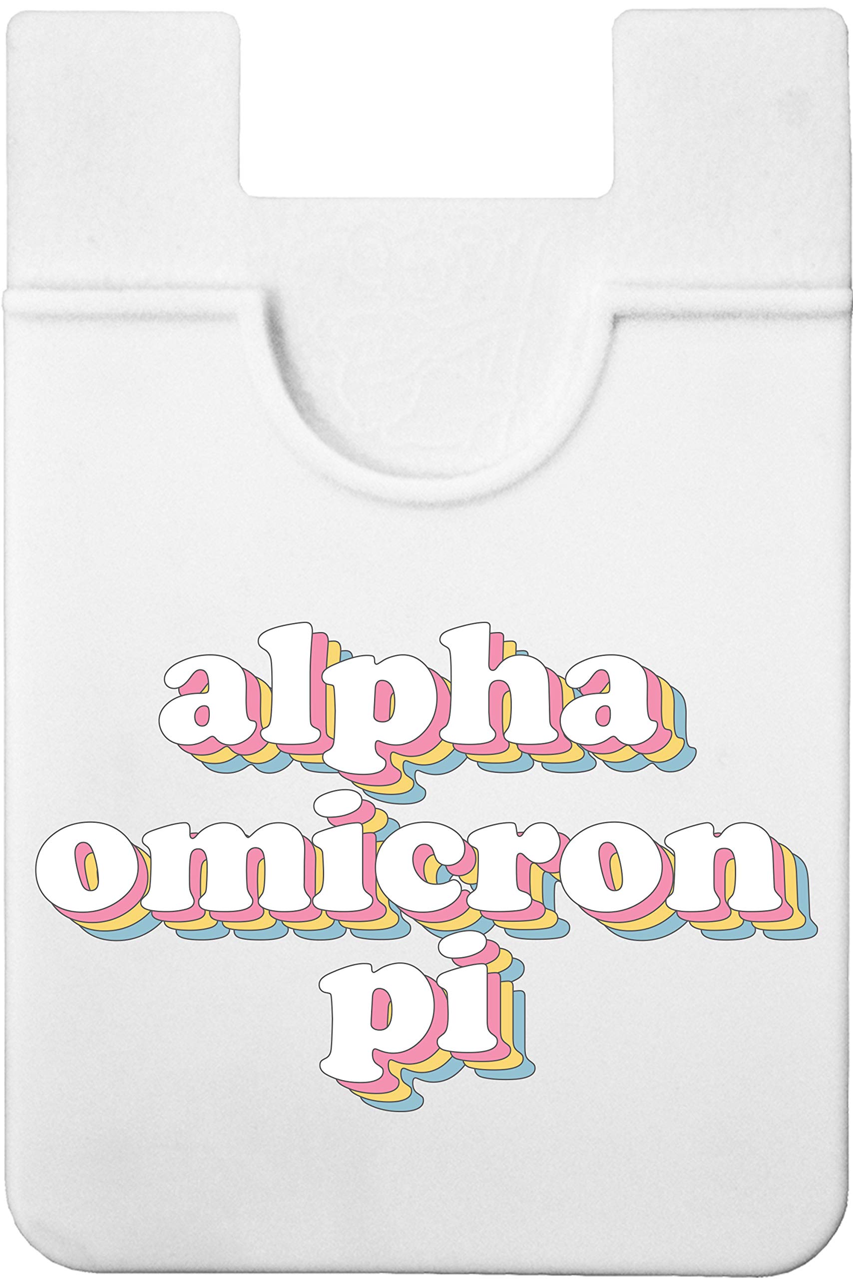 Alpha Omicron Pi Sorority Koala Pouch - Retro Design Slim Card Holder for Phone Case | Ultra-Thin Phone Wallet Stick On for iPhone & Android | Holds Credit Cards & Cash | Perfect for Sorority Sisters, College Students & Greek Life Events