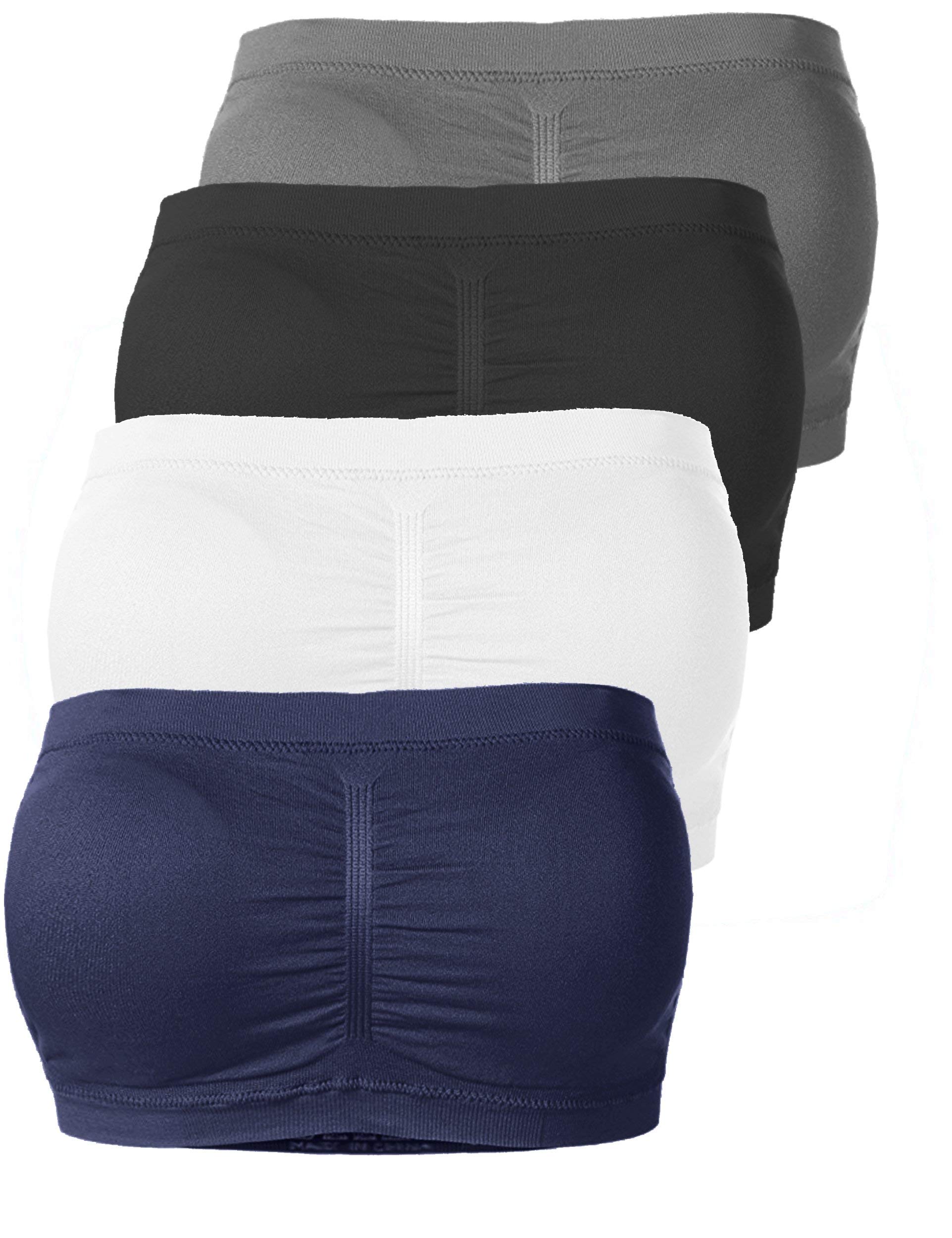 Strapless Bras for Women - Seamless Padded Bandeau Bra, Tube Top Bralette for Comfort & Support | Perfect for Backless Dresses, Tanks & Summer Outfits