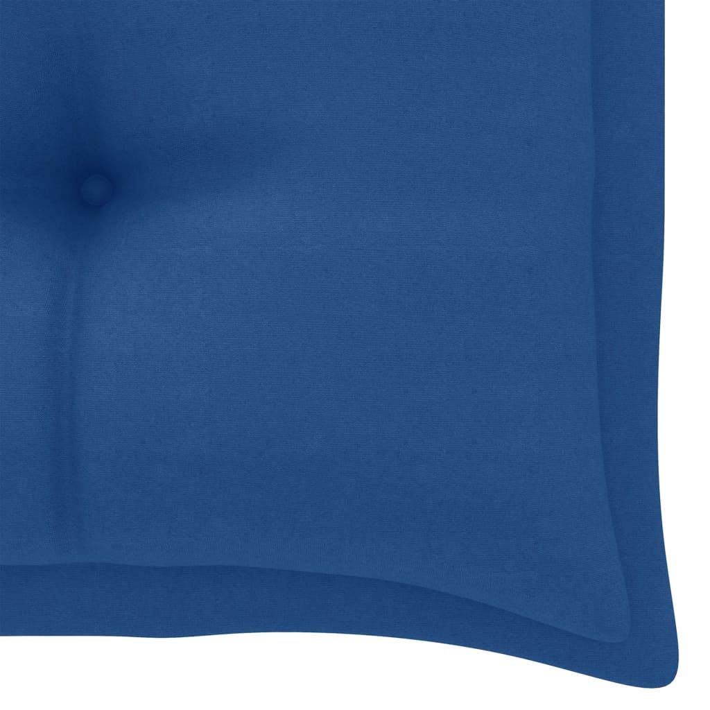 CHARMMA 39.4x19.7x2.8 Inch Blue Garden Bench Cushion - Waterproof Outdoor Patio Furniture Seat Pad (1.3KG) for Deck, Porch & Backyard Relaxation