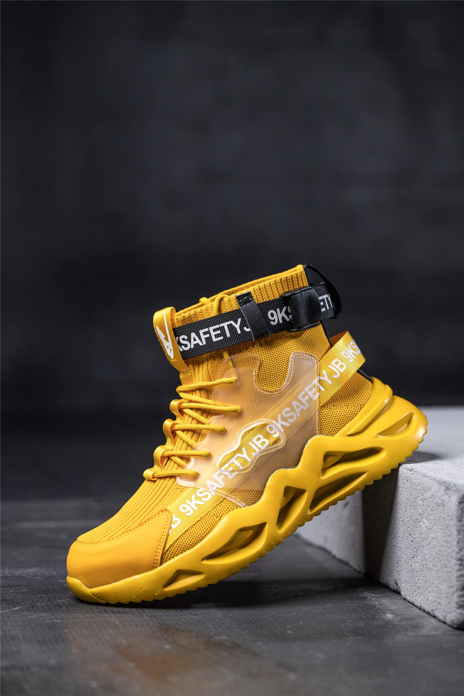 **Luolocsn Steel Toe Work Boots for Men & Women – Slip Resistant, Lightweight & Breathable Safety Shoes for Industrial & Construction – Perfect for Warehouse, Factory & Outdoor Work**