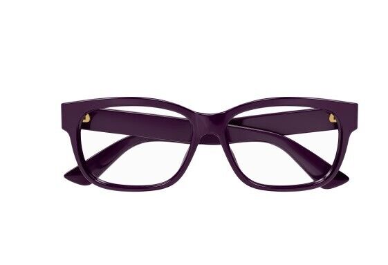 Gucci GG1341O 004 Burgundy Clear Square Men's Eyeglasses - Stylish Prescription Glasses for Men, Trendy Square Frame Eyewear - Perfect for Work, Reading & Fashion Accessories