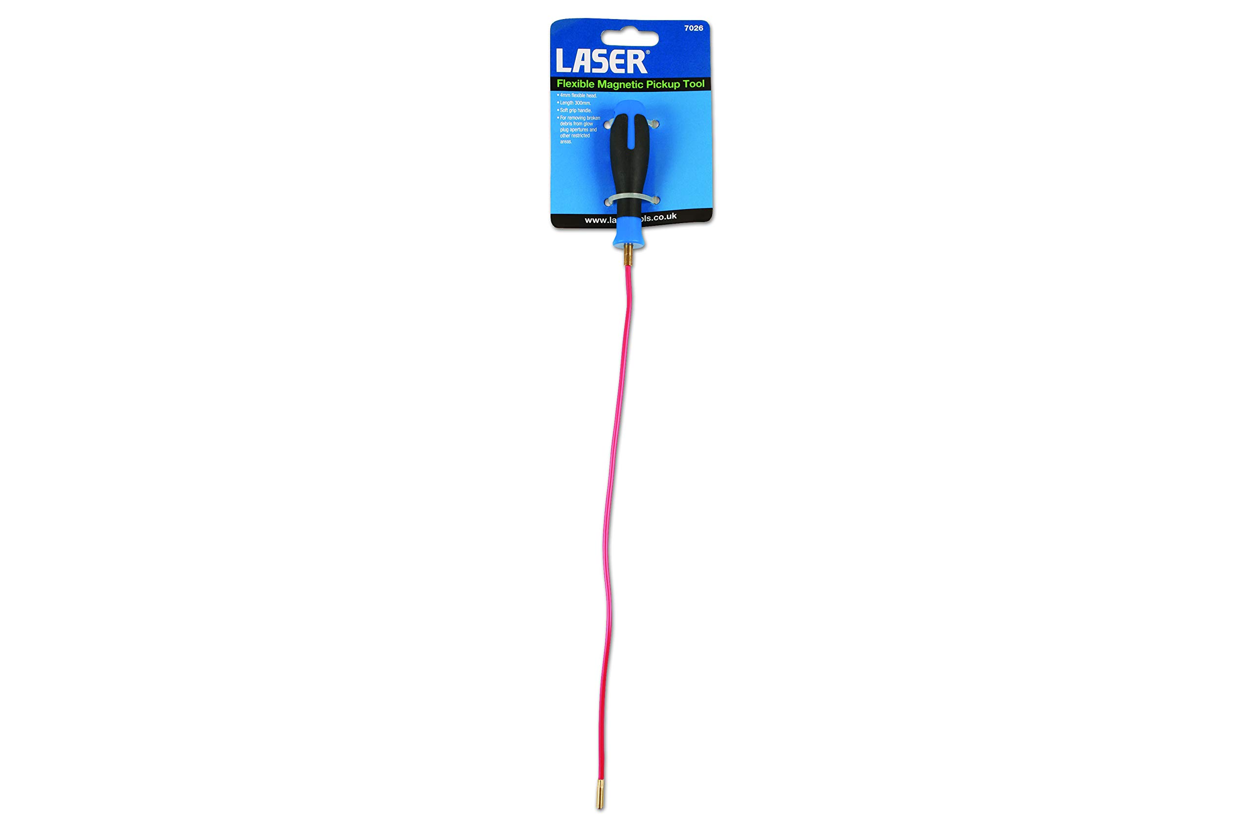 Flexible Magnetic Pickup Tool with Laser Pointer - 7026 Model for Easy Retrieval of Metal Objects | Ideal for Mechanics, DIY, and Workshop Use