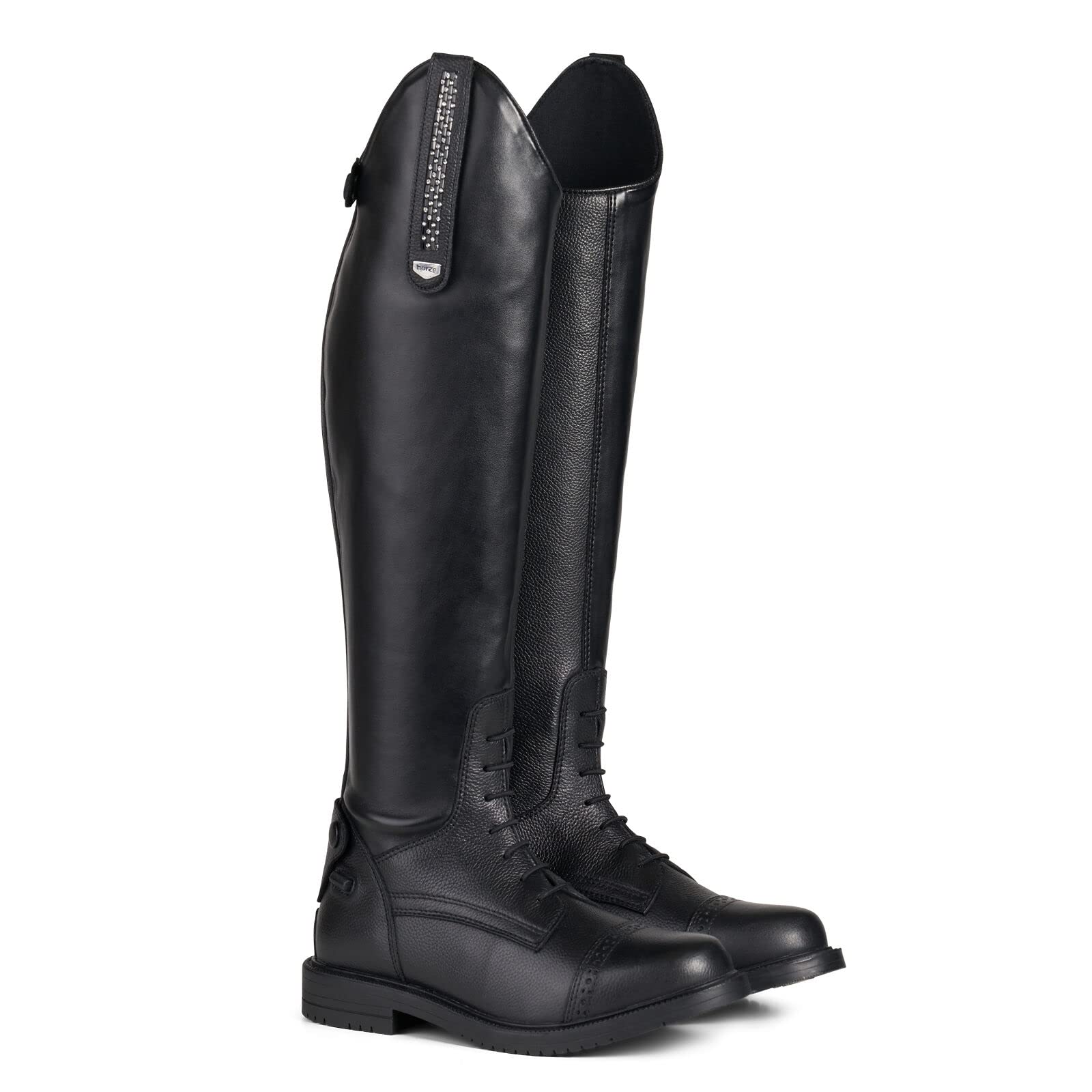 HORZE Verona Women's Tall Field Boots - Equestrian Riding Boots for Horseback Riding, Show Jumping & Dressage | Comfortable & Stylish Leather Boots for Women