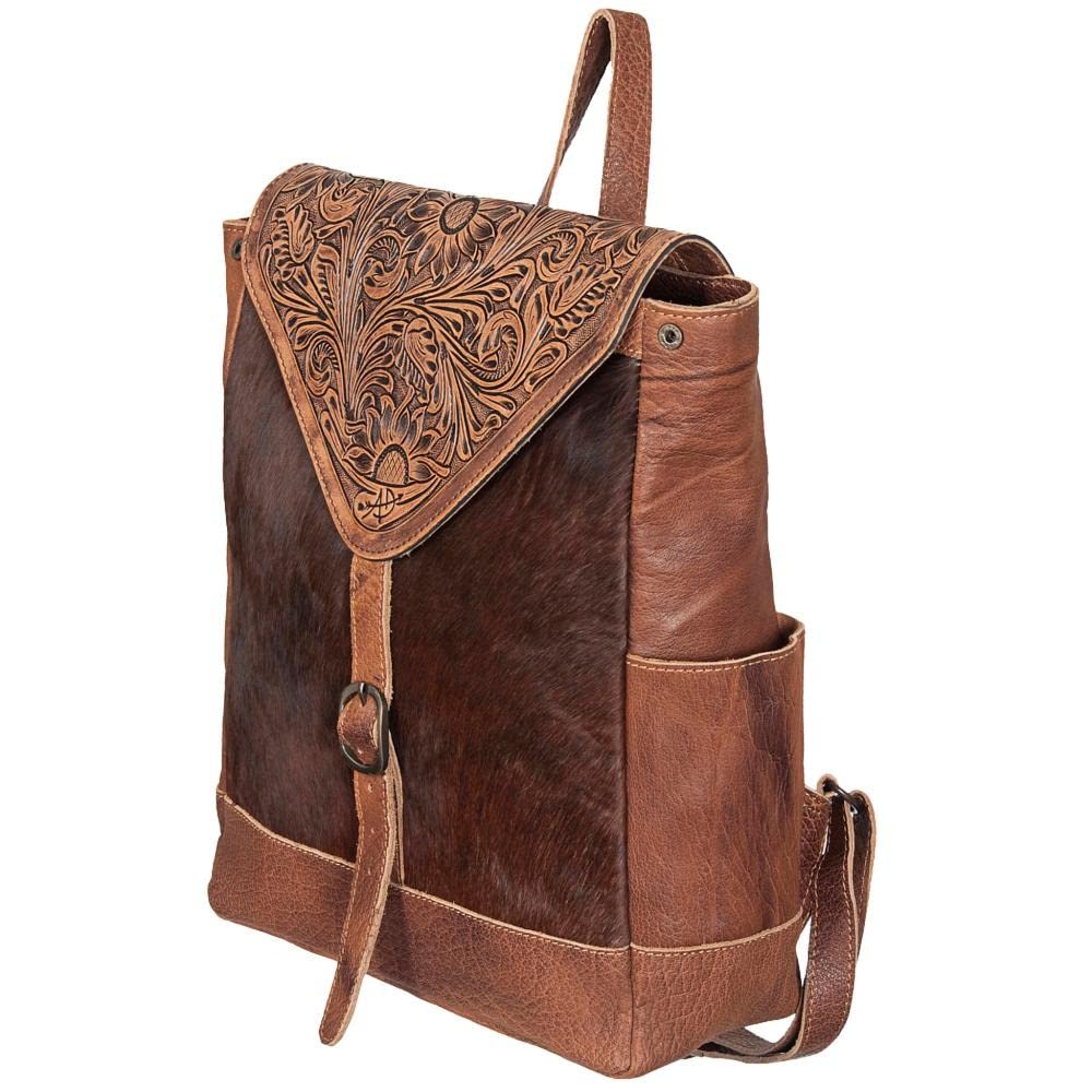 Genuine Leather Western Women Backpack - American Darling Vintage Laptop Bag for School, Work & Travel | Stylish Leather Backpack Purse for Everyday Use | Perfect for College, Commuting & Outdoor Adventures