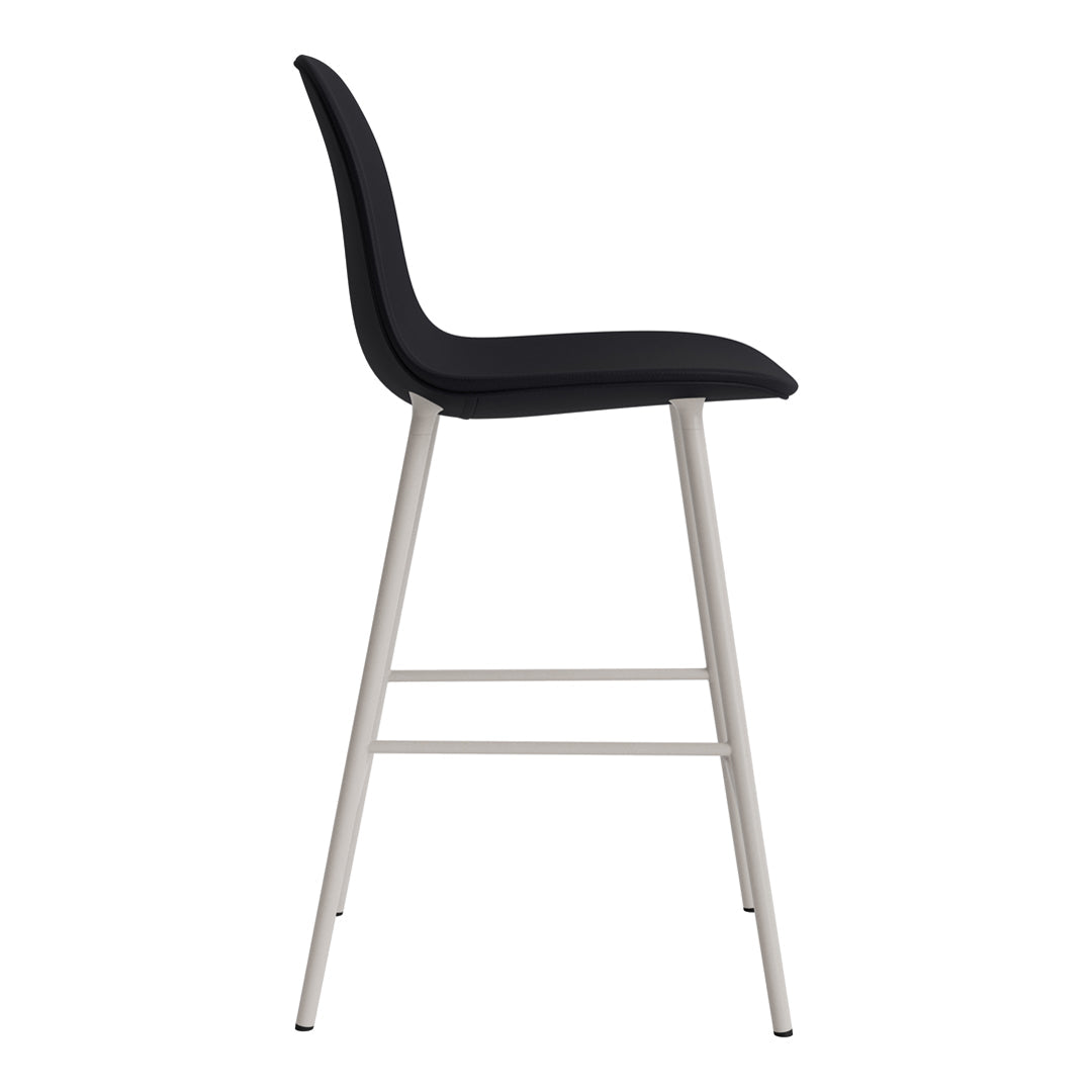 Premium Fully Upholstered Form Counter Chair - Stylish Bar Stool for Kitchen Island, Breakfast Nook & Home Bar Seating
