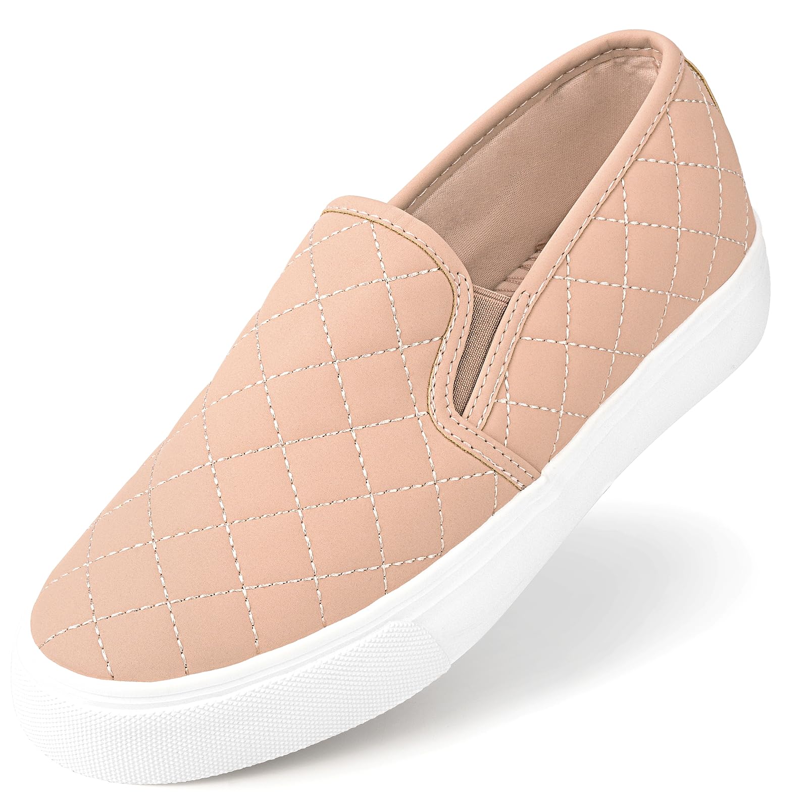 JENN ARDOR Women's Slip On Sneakers - Comfortable Casual Walking Shoes for Women | Fashion Flats for Everyday Wear, Travel & Work