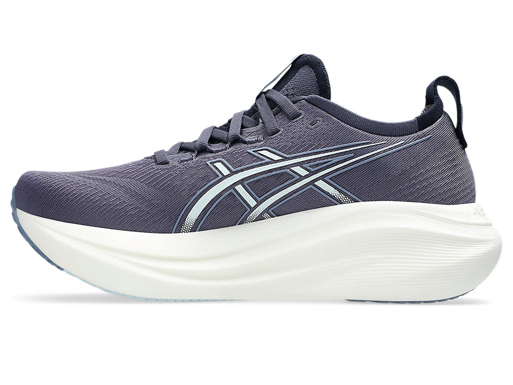 ASICS Women's Gel-Nimbus 27 Running Shoes - 500 Indigo Fog/Cool Grey - Lightweight Cushioned Sneakers for Jogging, Gym Workouts & Daily Walking