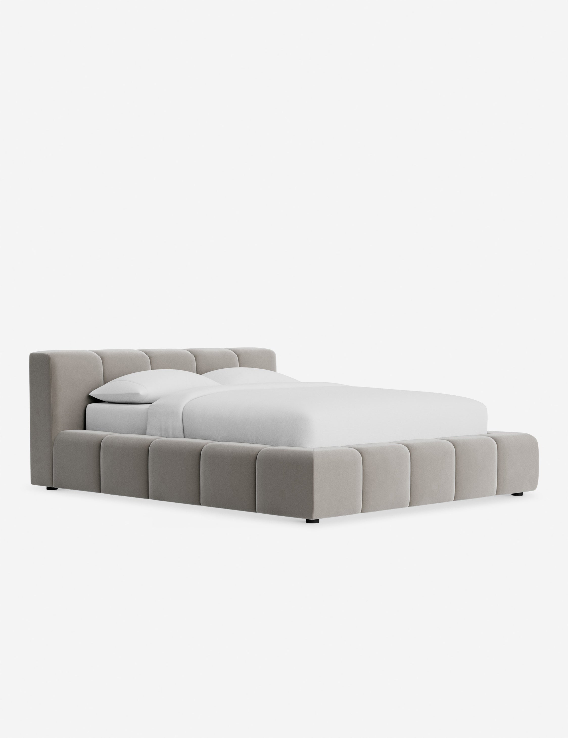 Cambry Platform Bed Frame - Modern Minimalist Wooden Bed with Headboard - Perfect for Bedroom, Guest Room & Small Spaces