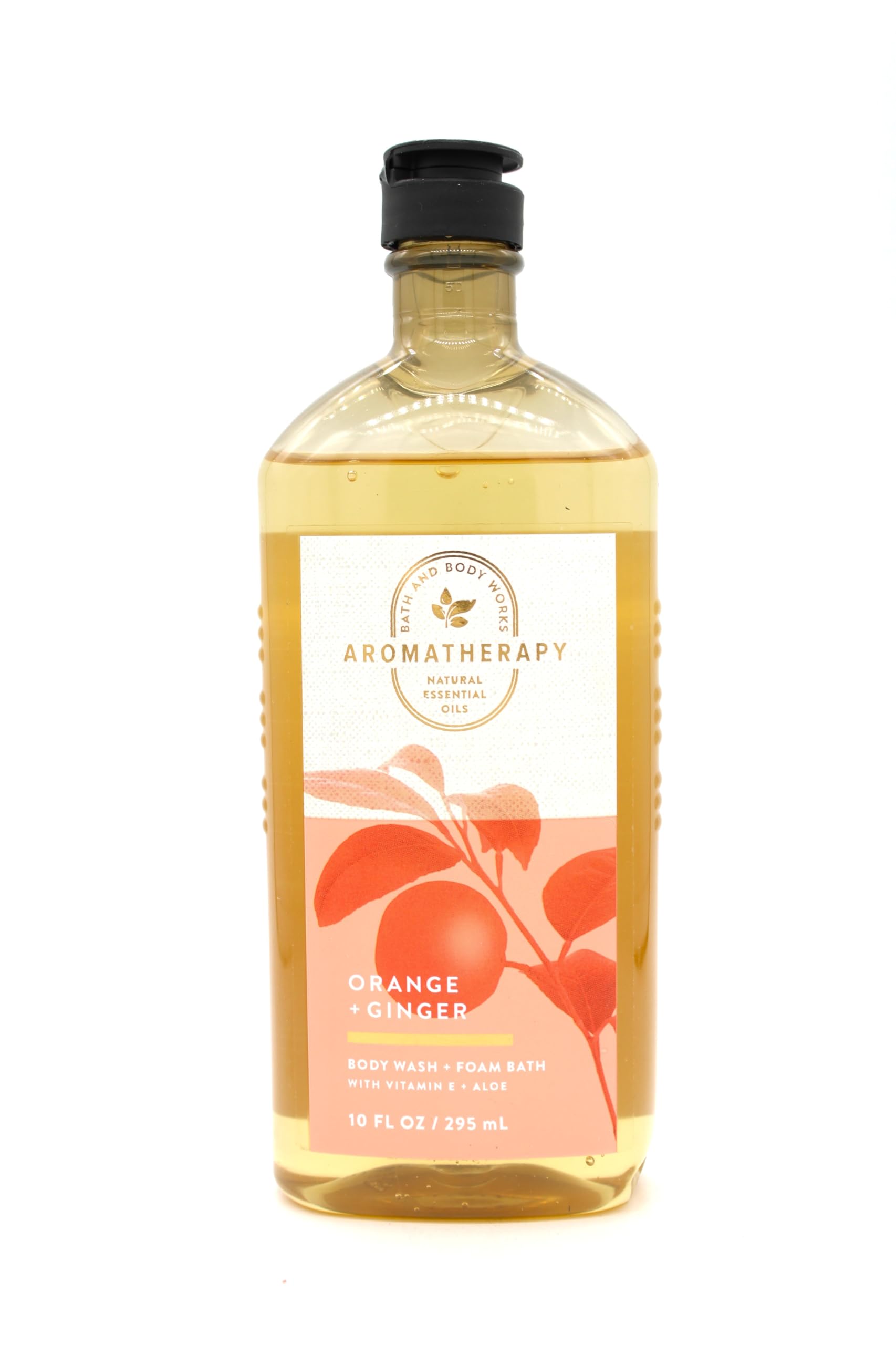 Orange & Ginger Scented Body Wash and Foam Bath - 10 fl oz | Moisturizing Shower Gel for Dry Skin | Relaxing Aromatherapy for Stress Relief & Spa-Like Experience