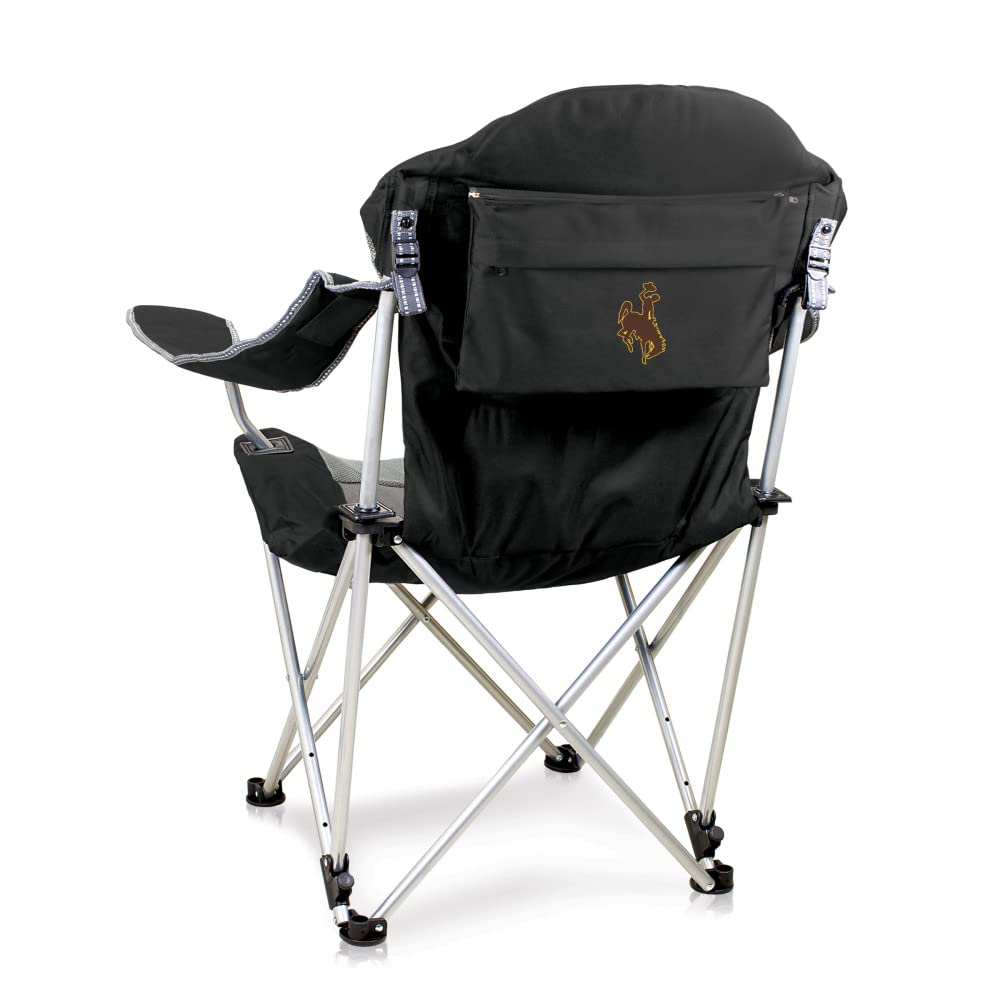 PICNIC TIME NCAA Arkansas Razorbacks Reclining Camping Chair - Portable Folding Beach Chair for Adults with Carry Bag - Perfect for Tailgating, Camping, and Outdoor Events