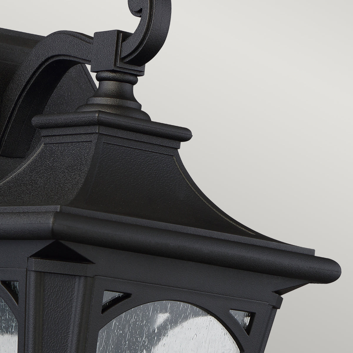 Bedford Small/Medium/Large Wall Lantern with Mystic Black Finish - Outdoor Lighting for Porch, Patio, and Garden Decor