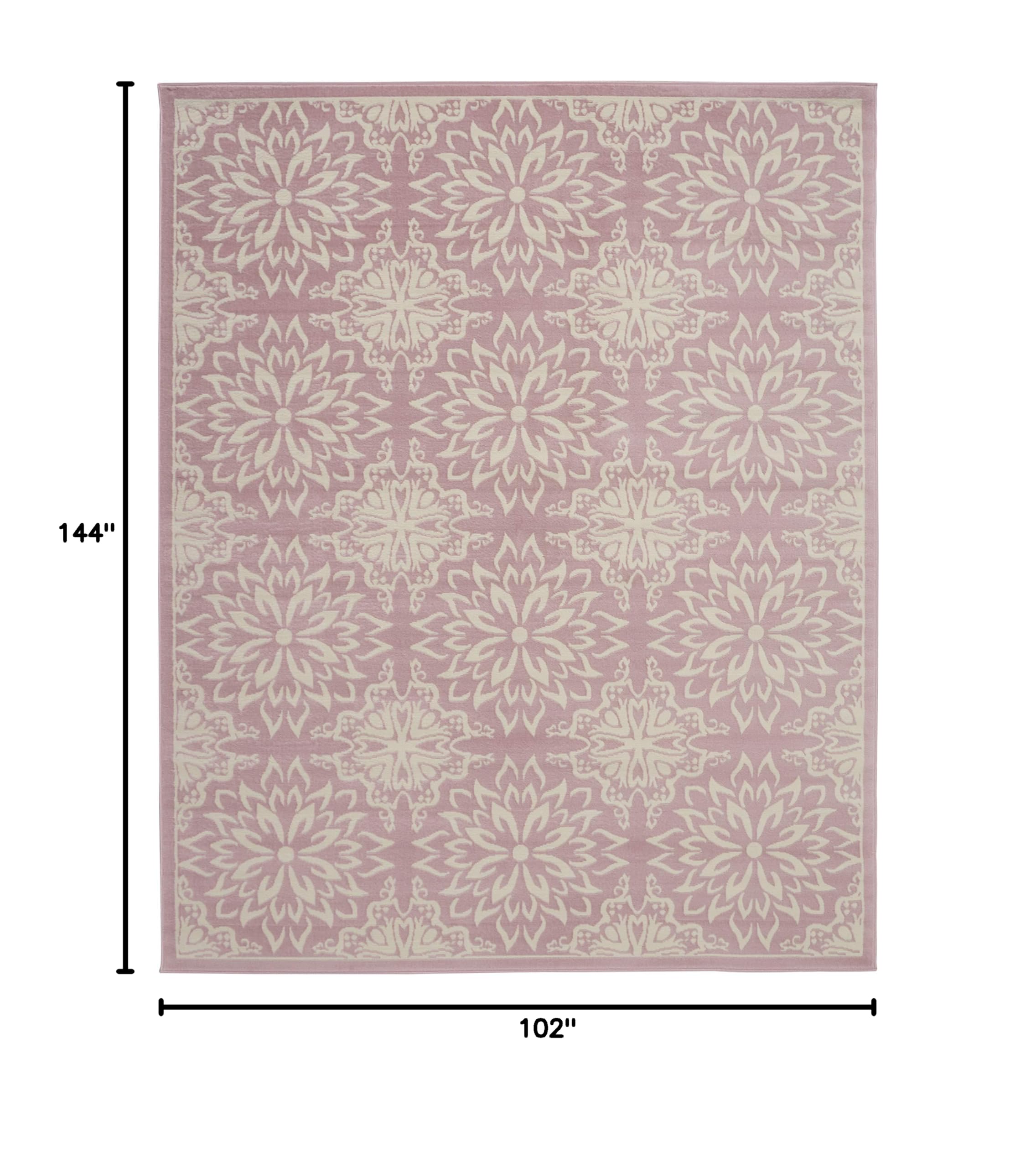 Nourison Jubilant Floral Ivory/Pink 8'6