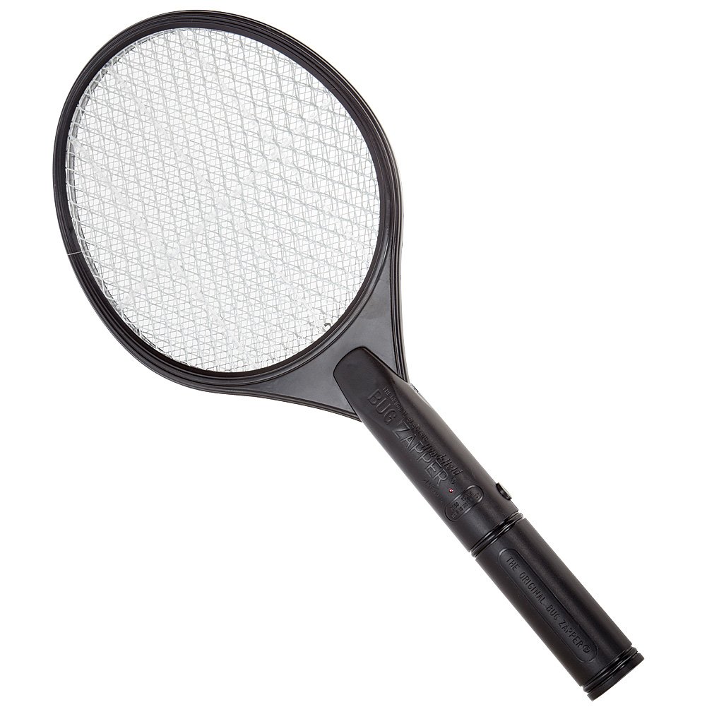 Zap Master The Original Electric Handheld Bug Zapper Racket - Black | Portable Mosquito & Fly Swatter for Indoor/Outdoor Use | Perfect for Camping, Backyard, and Patio Protection