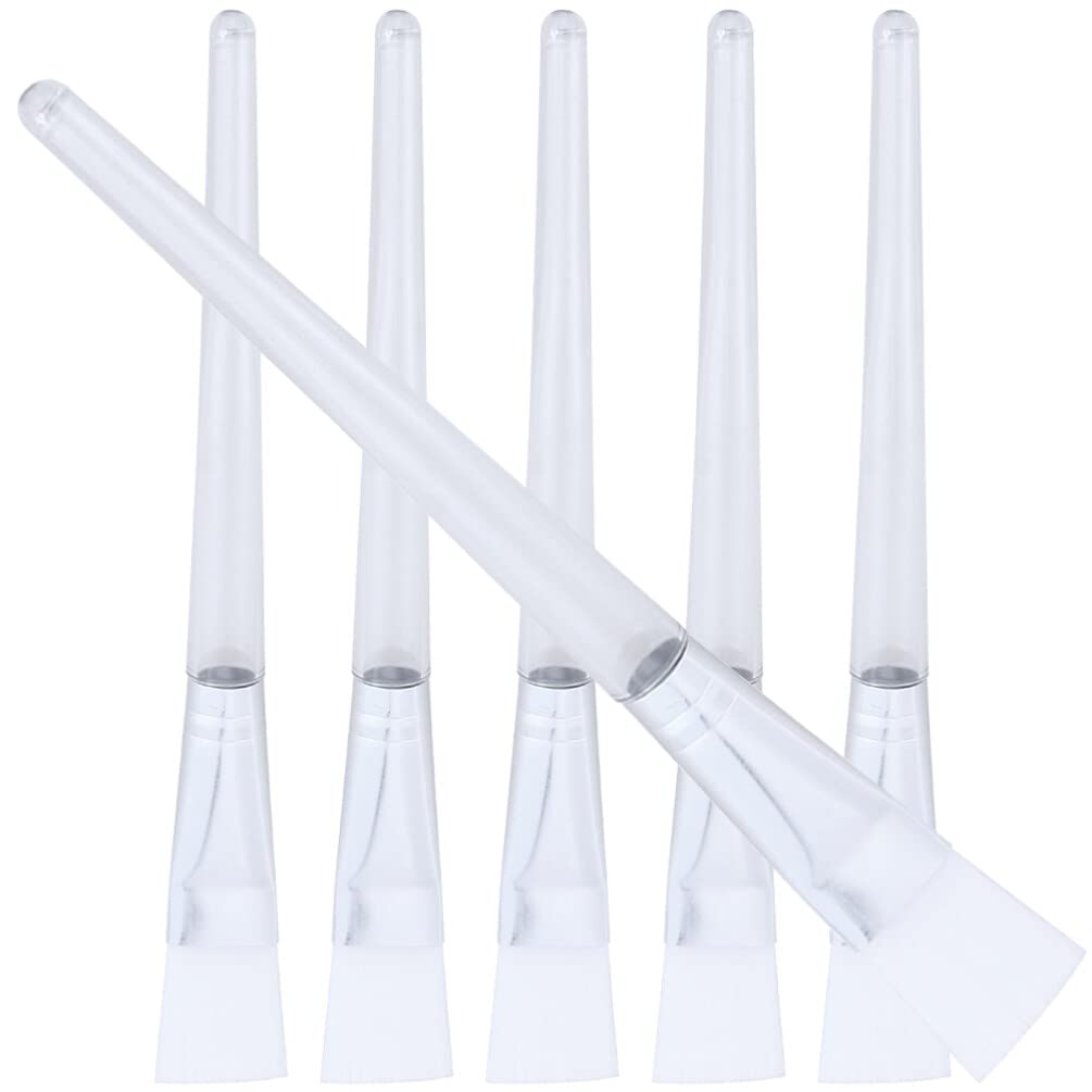EXCLUZO 6-Piece Reusable Facial Mask Brush Set - Professional Makeup Applicator for Sheet Masks, Skincare & Beauty Tools - Perfect for At-Home Spa, Self-Care Routine & Cosmetic Application