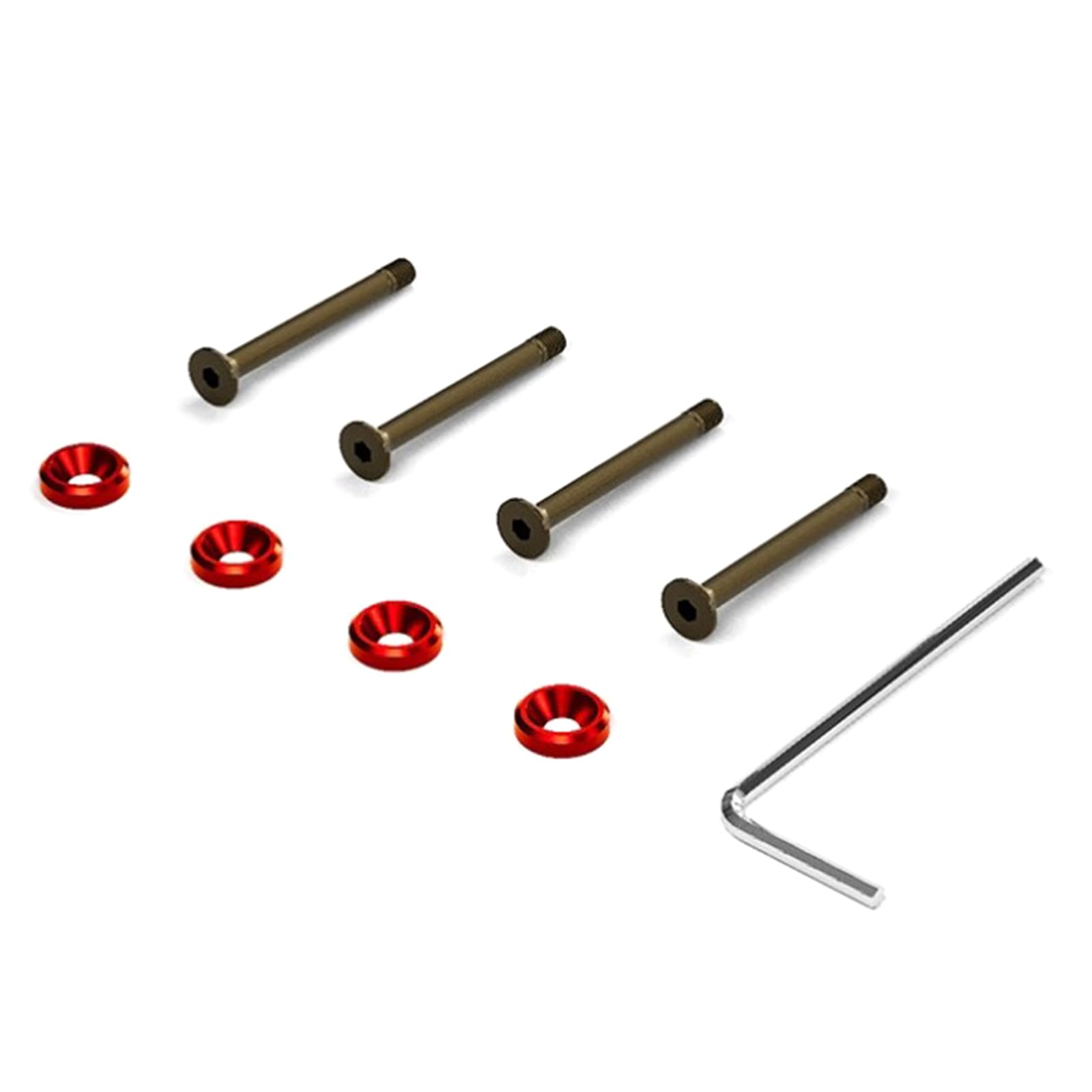 WELLDOER 25mm Computer Case Cooling Fan Mounting Screws - Long & Short Screws for PC Fan Installation | Perfect for Gaming PCs, Workstations & DIY Computer Builds
