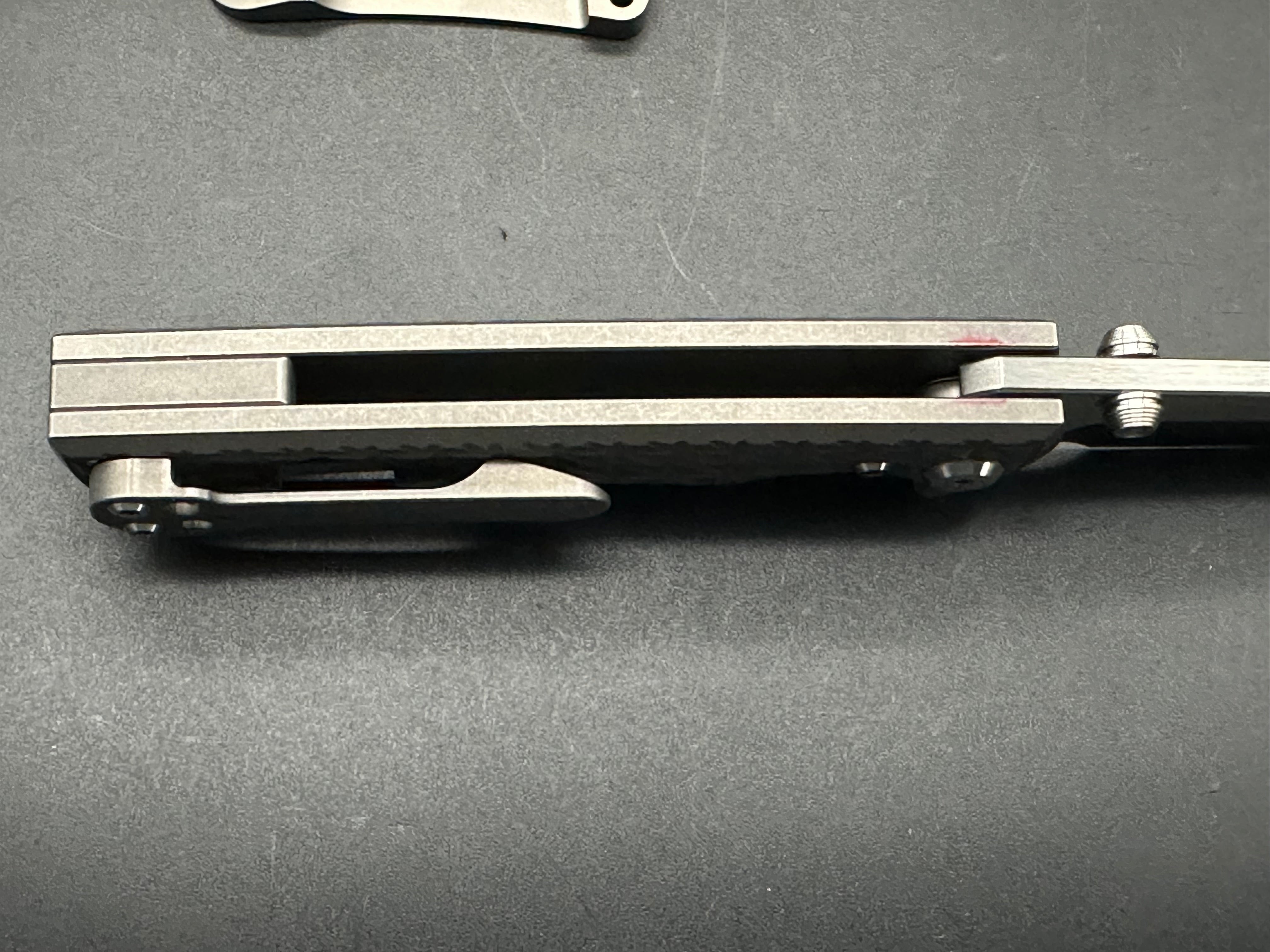Chaves Sangre Street Folding Knife - Titanium Thumb Studs, Flipper Delete | EDC, Outdoor, Tactical & Everyday Carry Knife for Enthusiasts