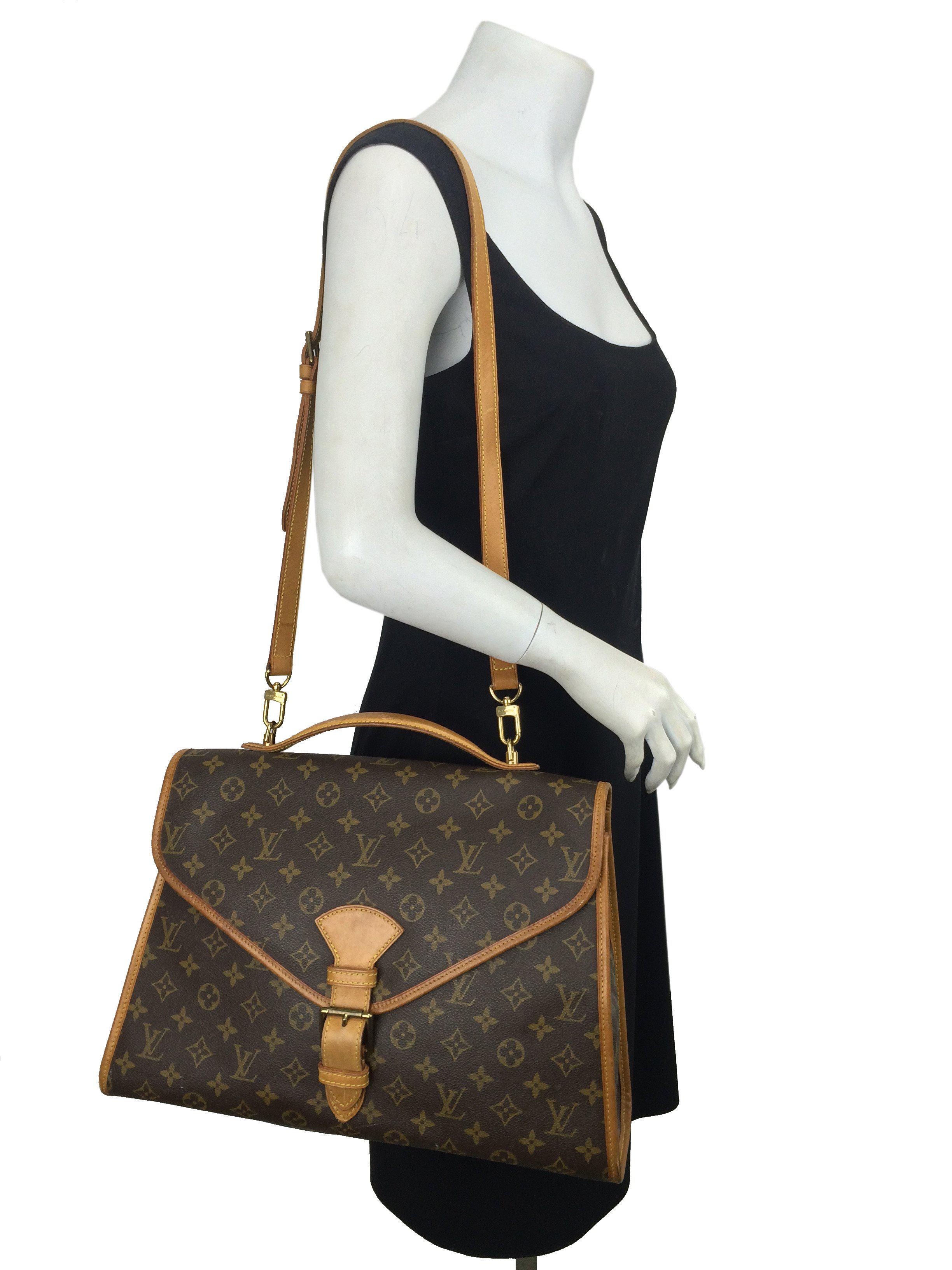 Authentic Louis Vuitton Monogram Canvas Beverly GM Briefcase Bag for Women & Men - Luxury Leather Business Bag for Office, Travel & Professional Work
