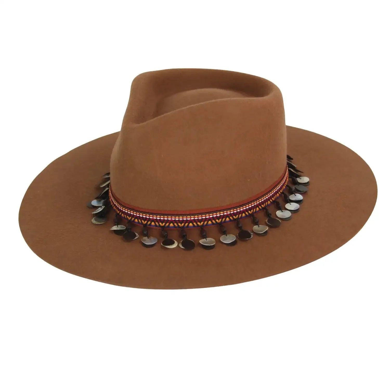 Peter Grimm Morocco Wide Brim Wool Felt Cowgirl Hat for Women - Western Style Sun Hat for Outdoor, Rodeo, and Country Fashion