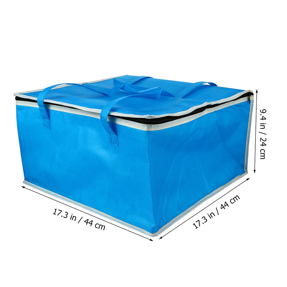 Large Insulated Food Bag - Reusable Thermal Picnic Cooler & Pizza Warmer with Zipper & Handles | Perfect for Restaurants, Travel, Grocery Shopping, Catering & Outdoor Activities