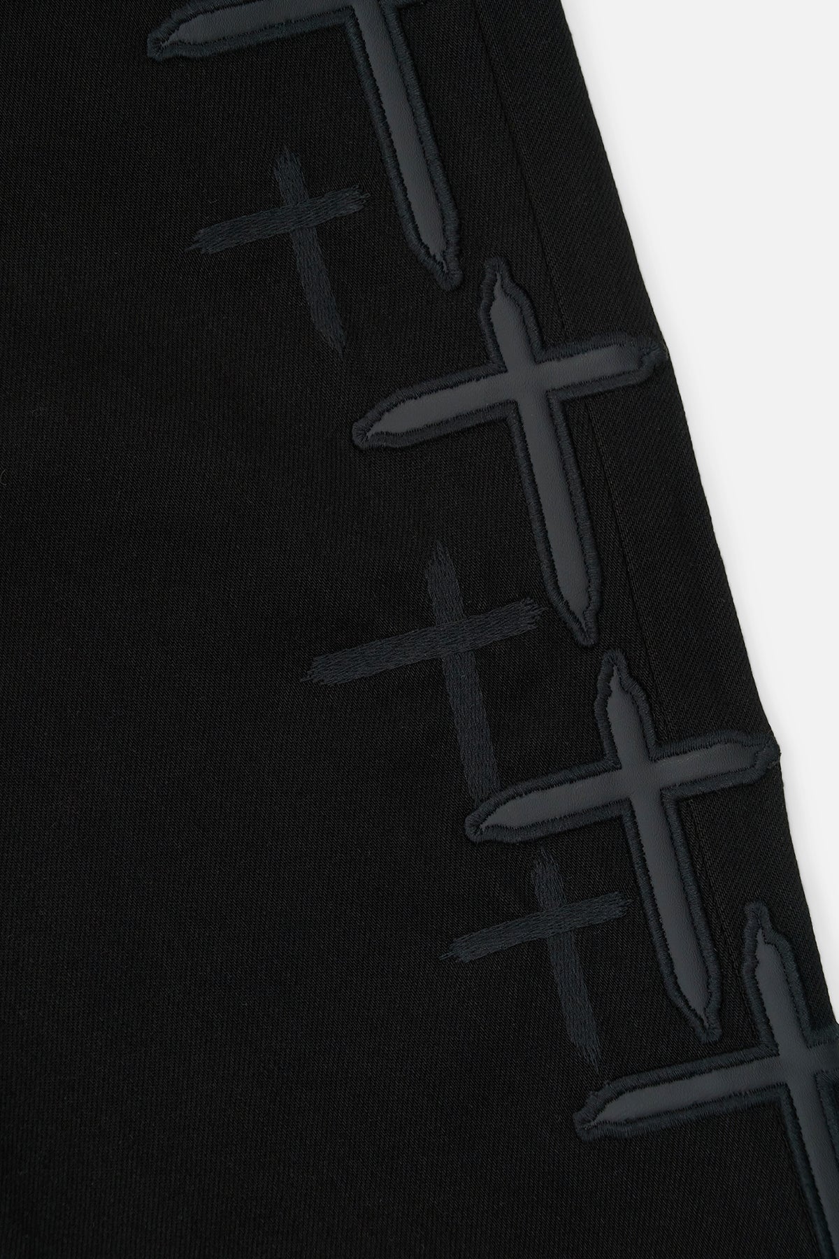 Bryant Black Cross Patches - Premium Iron-On Embroidered Patches for Jackets, Bags & DIY Crafts - Perfect for Bikers, Fashion & Custom Clothing
