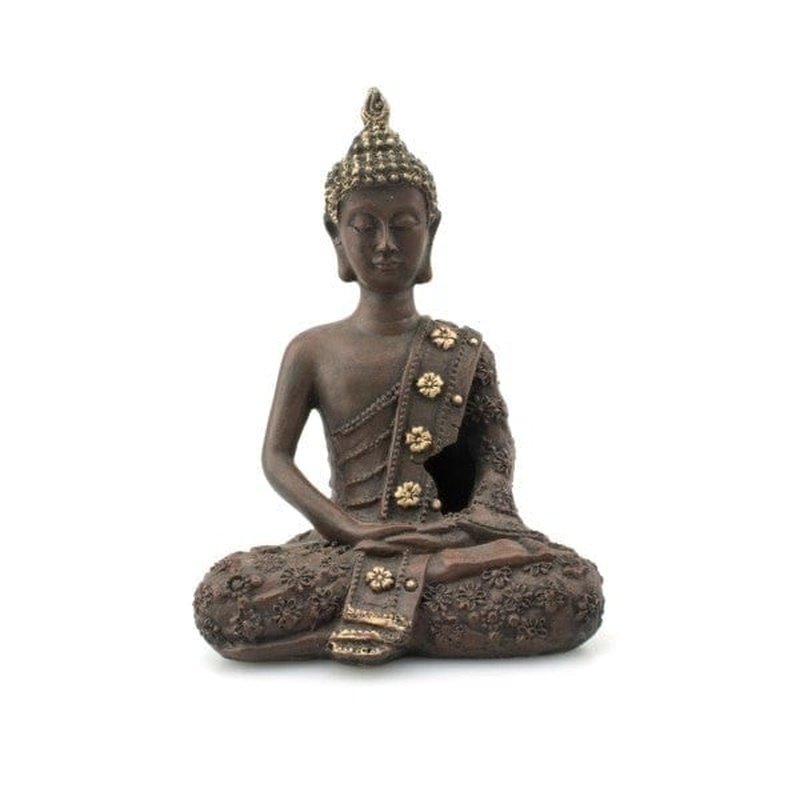 Bioscape Oriental Lady Sitting Figurine - 10.5 x 14.5 cm Handcrafted Asian Home Decor Statue for Living Room, Office & Meditation Space
