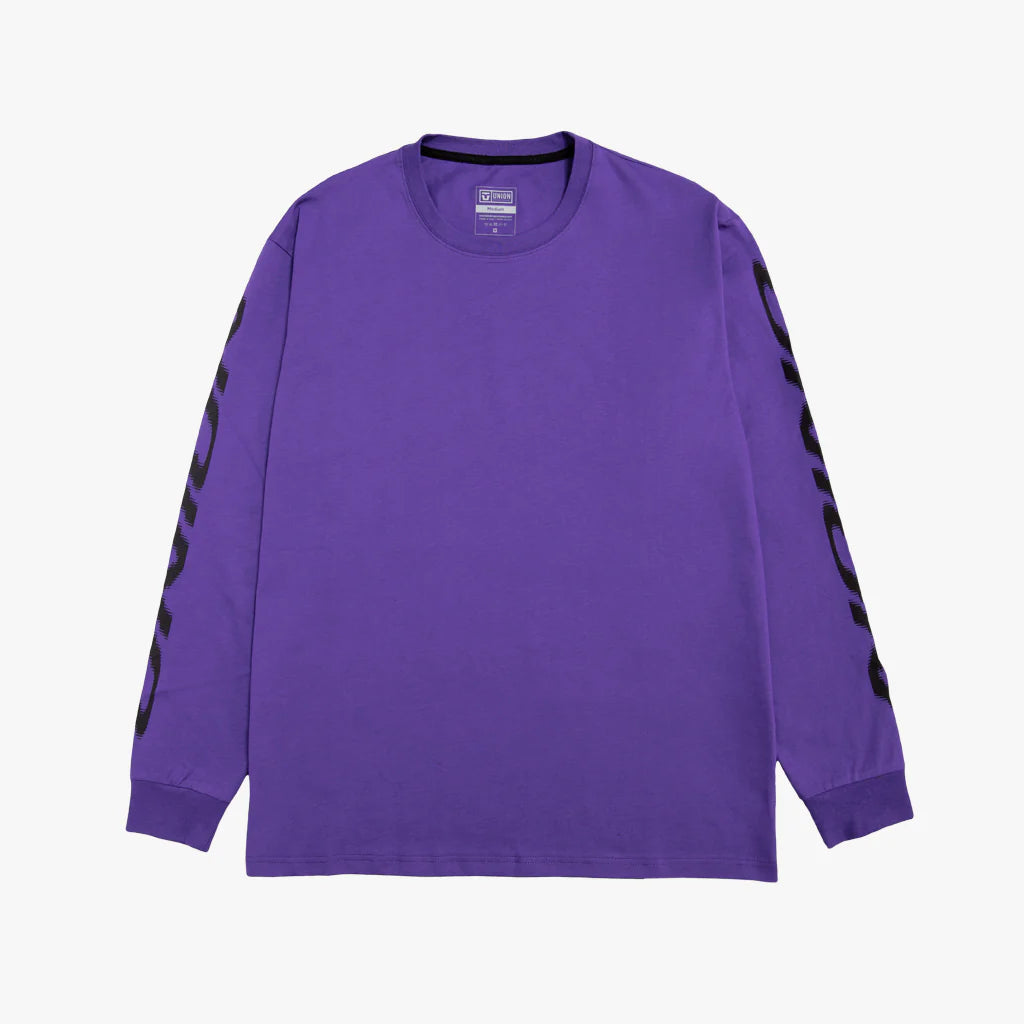 2024 Union Long Sleeve T-Shirt for Men & Women - Soft Cotton Purple Crewneck Shirt | Casual Wear, Street Fashion & Everyday Outfits