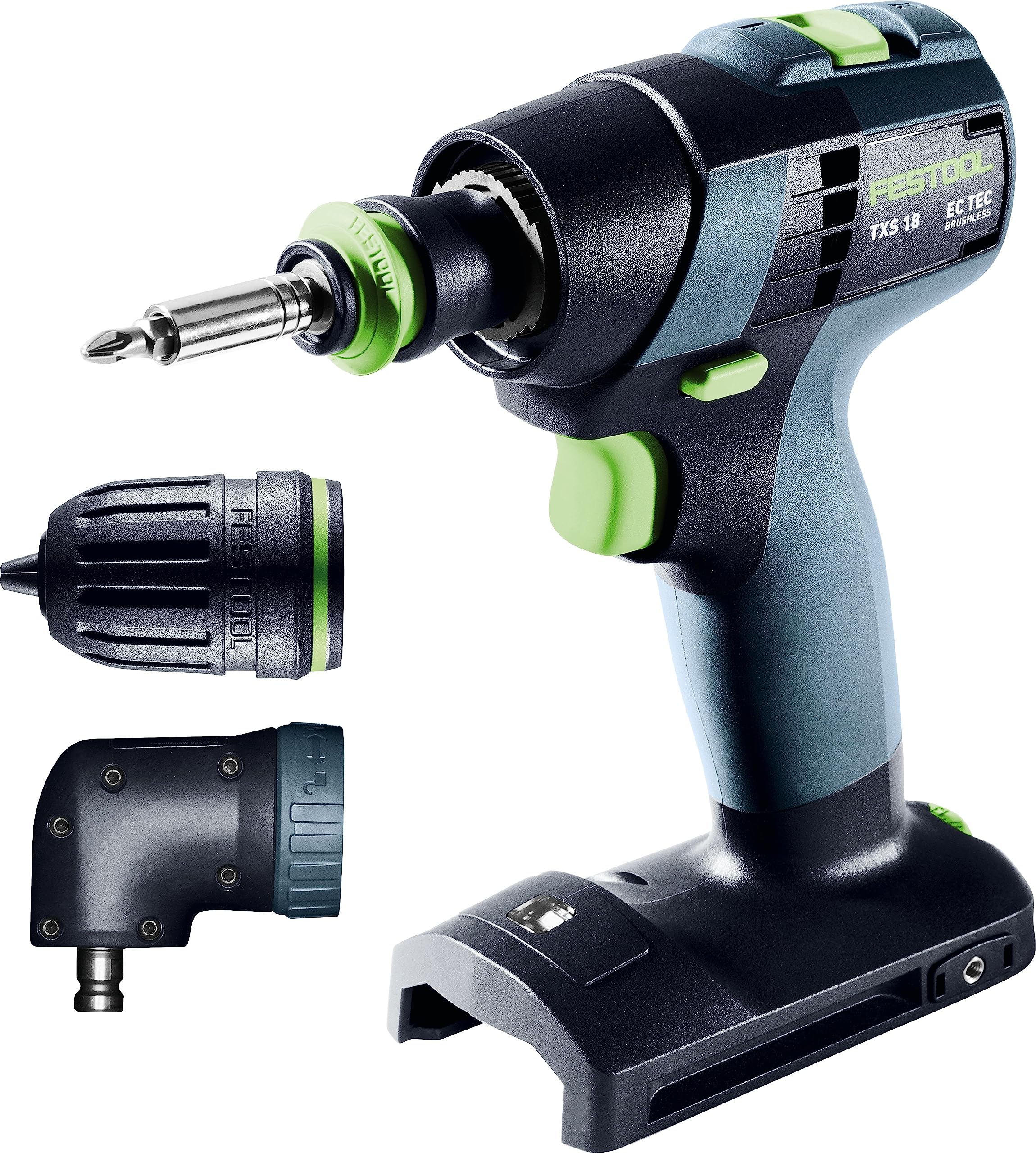 Festool TXS 18 C3.0 Cordless Drill Set - 18V Lithium-Ion Battery, Compact & Powerful for Woodworking, Metal Drilling & DIY Projects