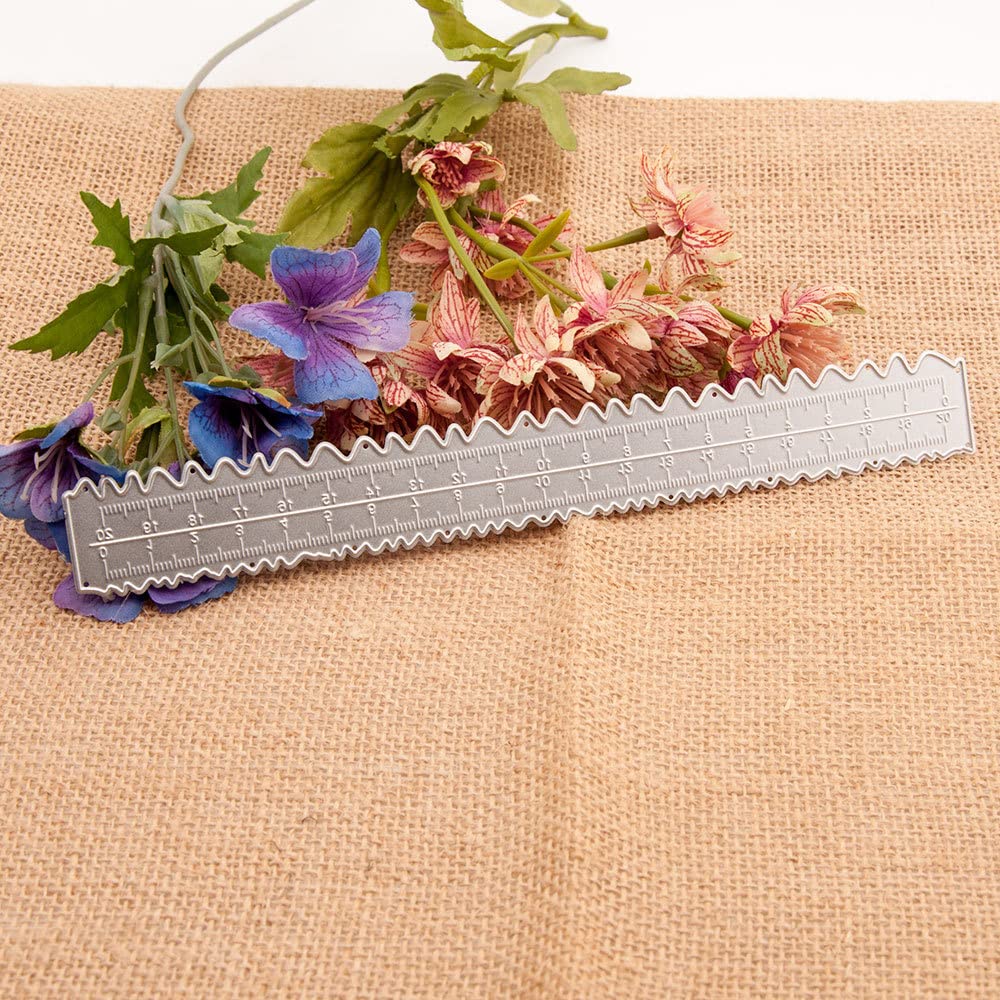 Arbuya 3-Piece Deckle Edge Ruler Set - Paper Cutter & Tearing Tool for Scrapbooking, Card Making & Journaling - Create Vintage & Irregular Paper Edges - Perfect for DIY Crafts, Stationery & Art Projects