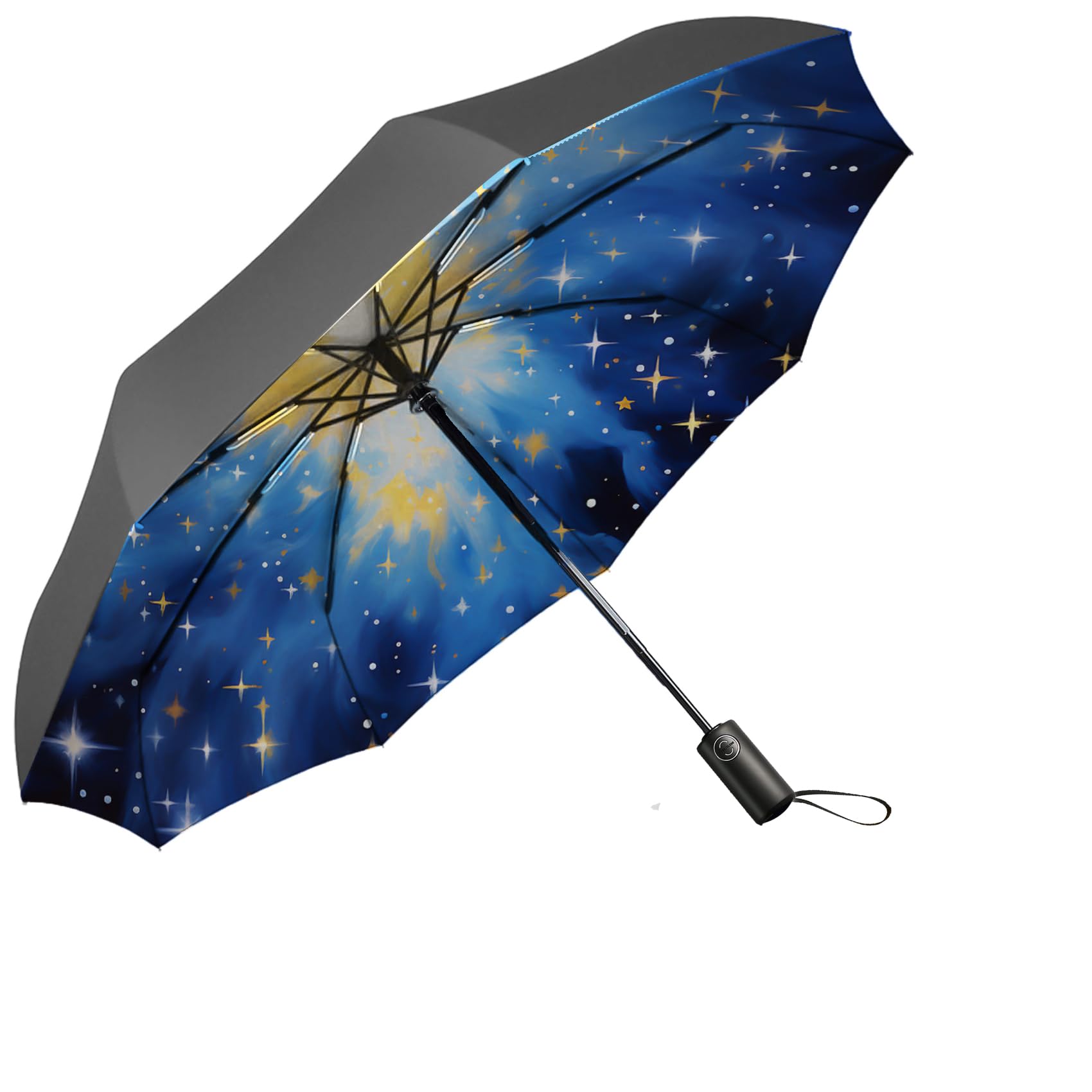 SIEPASA Windproof Reverse Folding Umbrella - Compact Automatic Travel Umbrella for Rain & Sun Protection - Perfect for Commuting, Walking Dogs & Outdoor Activities - Ideal for Women & Men