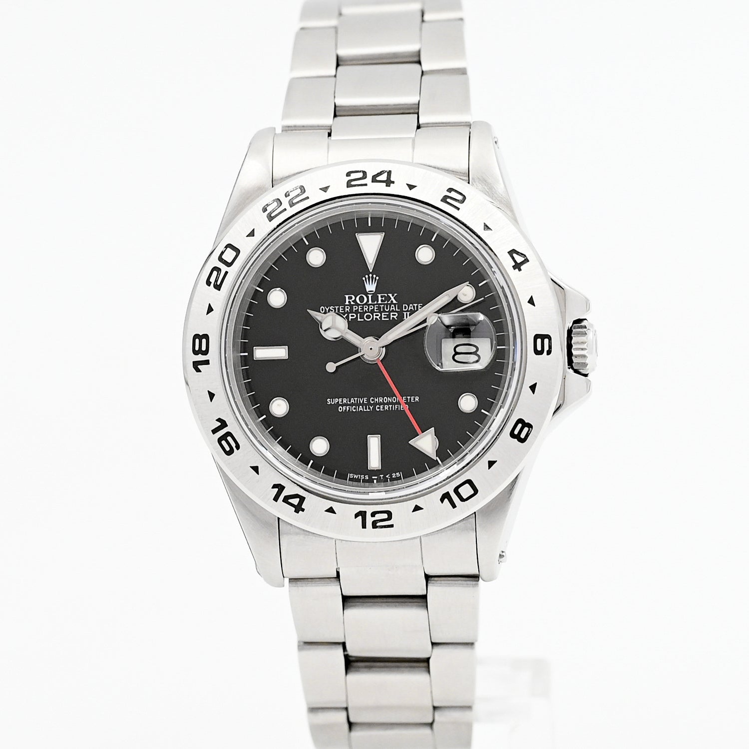 Vintage Rolex Explorer II Ref. 16550 Stainless Steel Watch 1986 - Men's Luxury Sports Timepiece for Hiking, Travel & Outdoor Adventures