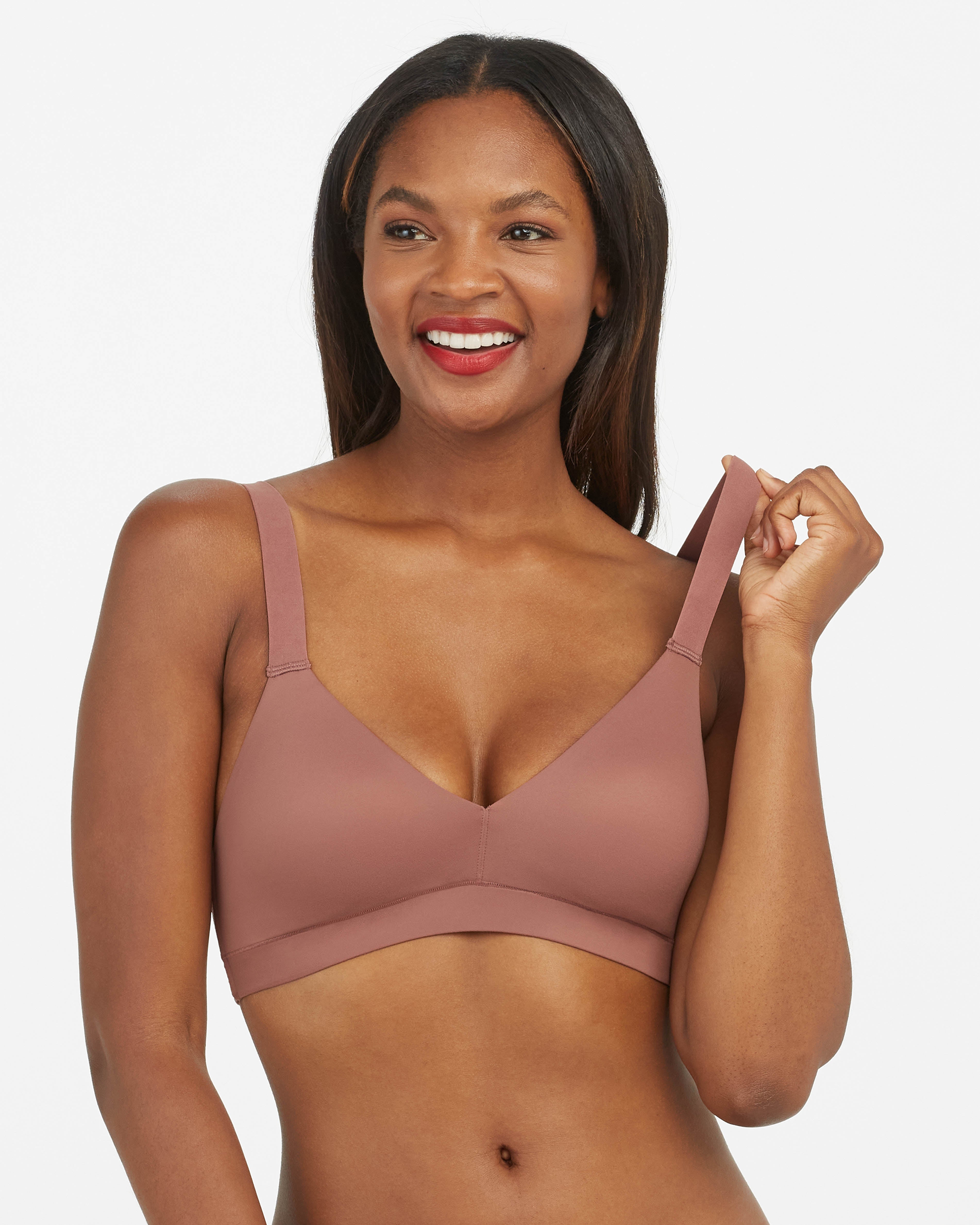 SPANX Smooth Comfort Lightly Lined Bralette - Wireless Support for Everyday Wear, Yoga & Lounge
