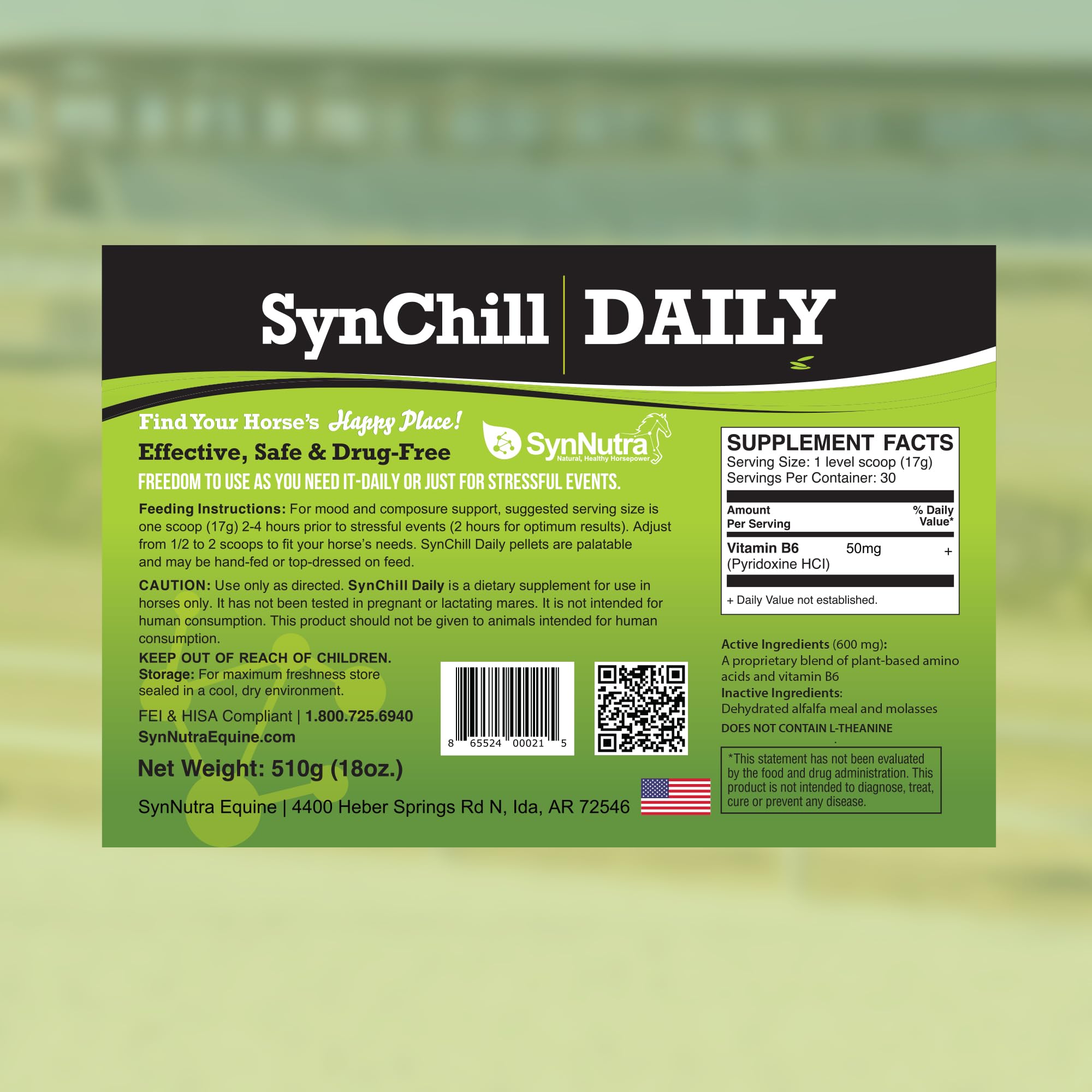 SynChill 100% Natural Focus & Performance Supplement - Lab Tested, Olympian Approved Nutritional Pellets (30 Servings) | Boost Concentration for Workouts, Study & Daily Tasks | Made in USA