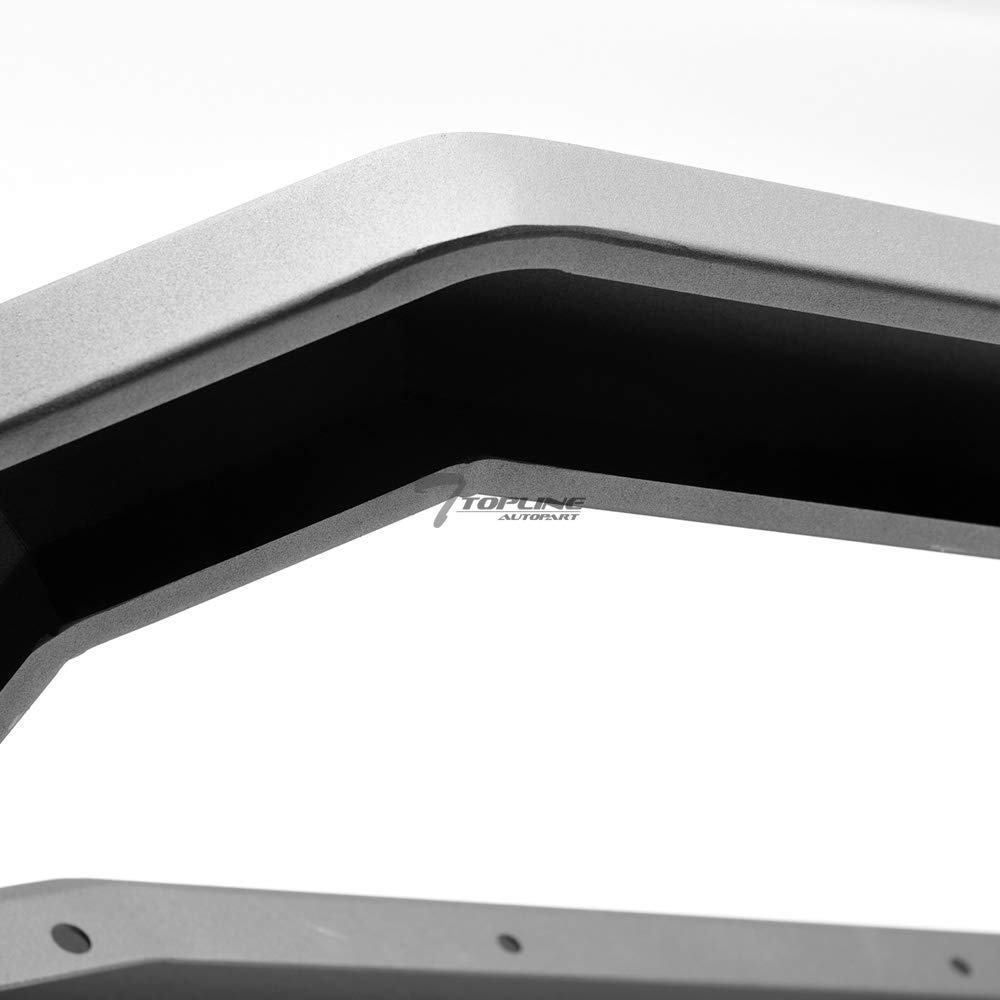 Matte Black AVT Style Bull Bar Brush Guard Front Bumper Grille with Skid Plate for 2007-2021 Toyota Tundra | Off-Road Protection & Truck Accessories