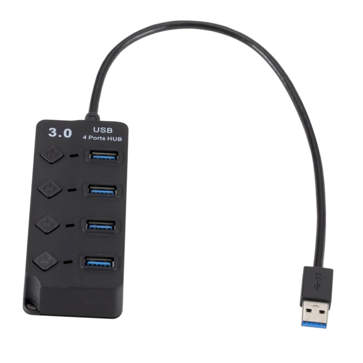 Gatuida 4-Port USB 3.0 Hub Adapter - High-Speed Data Transfer for Smartphones, Laptops, PC, Mac - Perfect for Home Office, Gaming & Travel Accessories