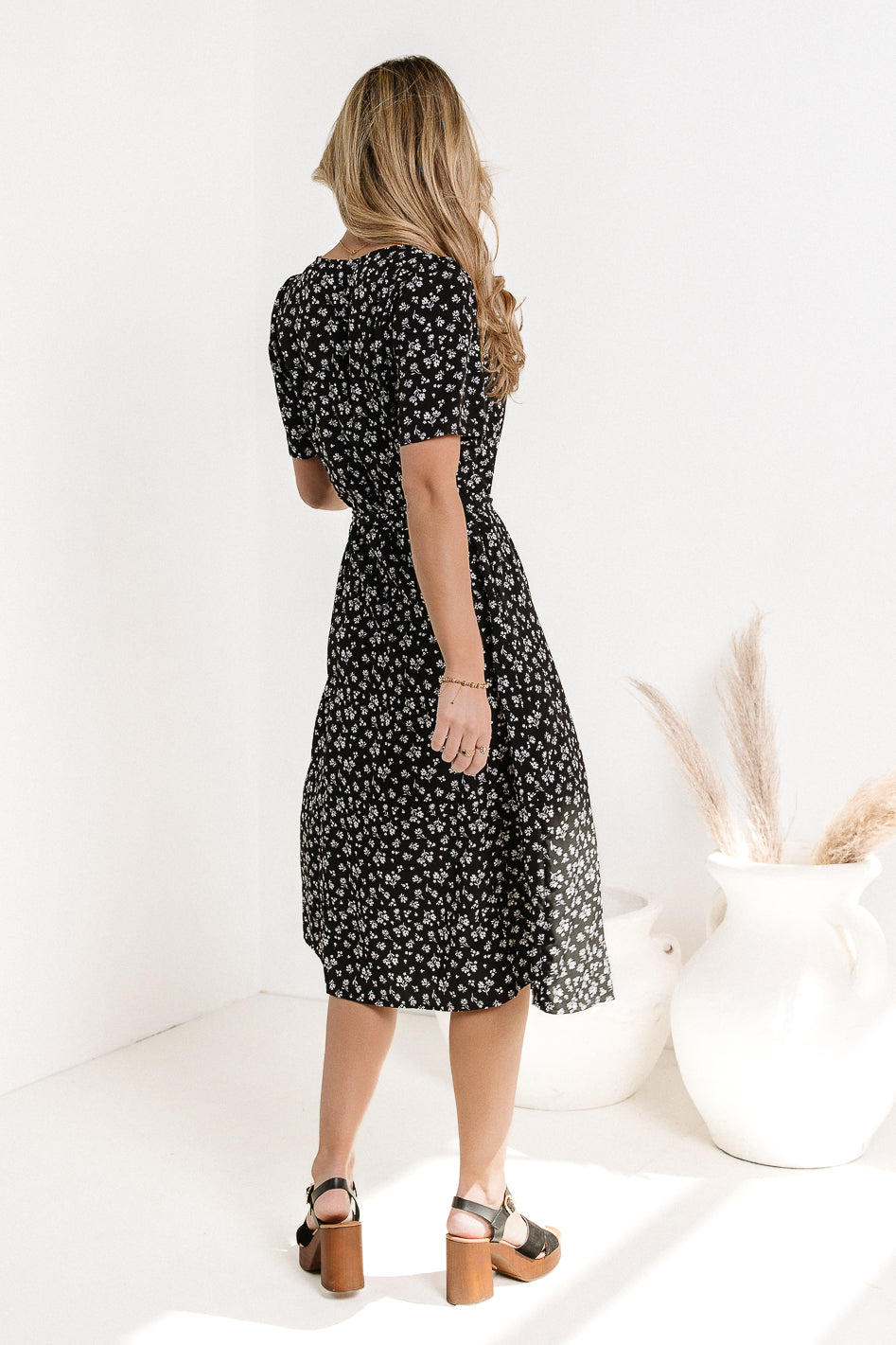 Meara Floral Print Summer Dress for Women - Elegant Boho Maxi Dress with Pockets | Perfect for Beach Vacation, Wedding Guest, or Casual Outings