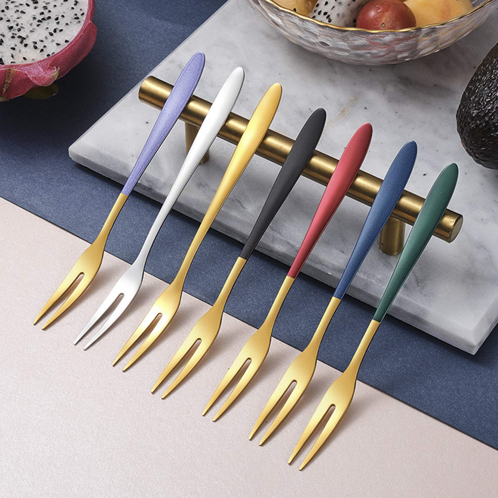 Premium Stainless Steel Dessert Forks Set - 4-Pack Mirror Polished Small Pastry Forks for Cake, Fruit Salad, Appetizers | Food-Grade Silverware for Home, Kitchen, Party | Dishwasher Safe & Reusable | Perfect for Wedding Buffets, Afternoon Tea, and Catering Events