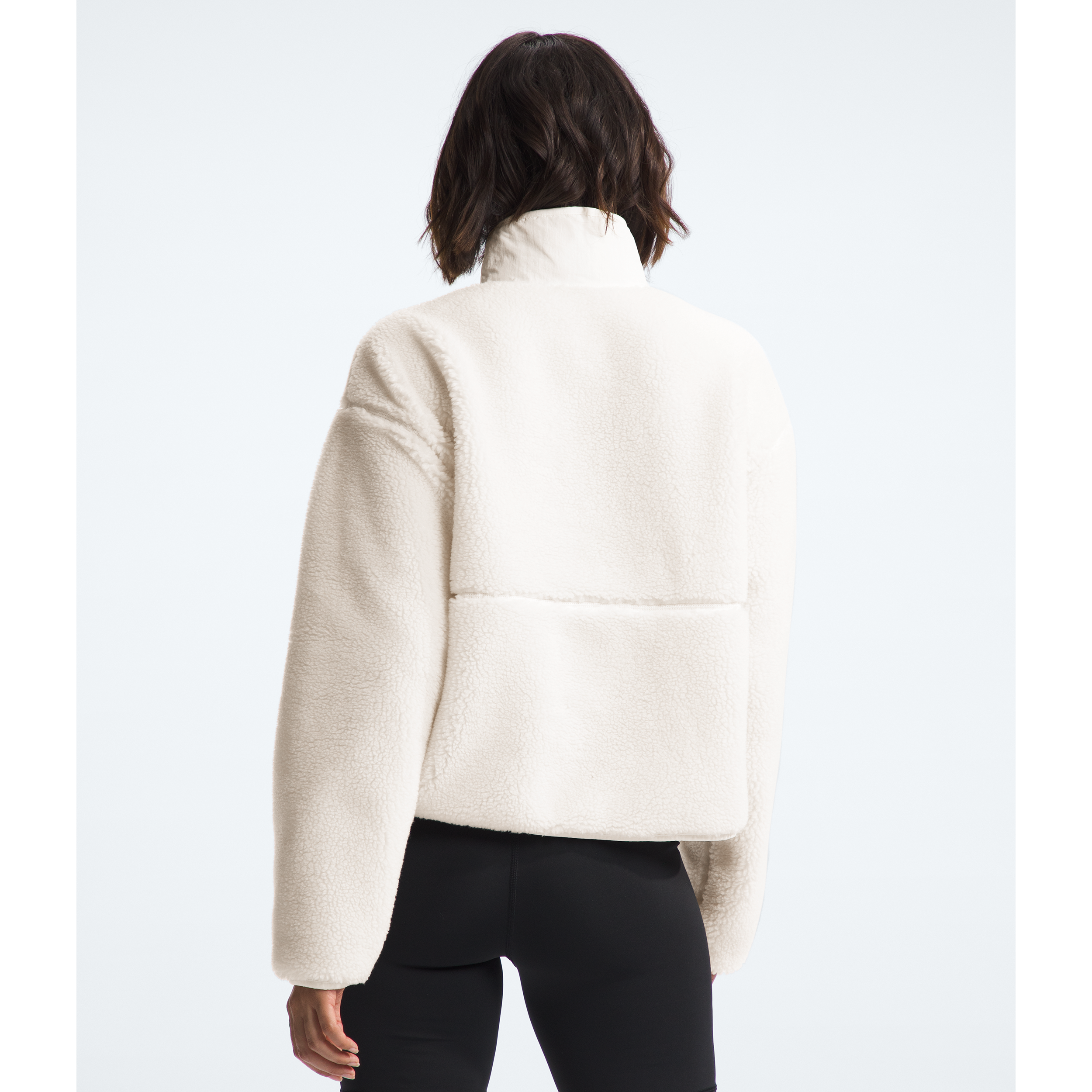 The North Face Women's Extreme Pile Pullover Fleece Jacket - Warm Winter Outerwear in White Dune | Cozy Casual Wear for Hiking, Camping & Outdoor Adventures