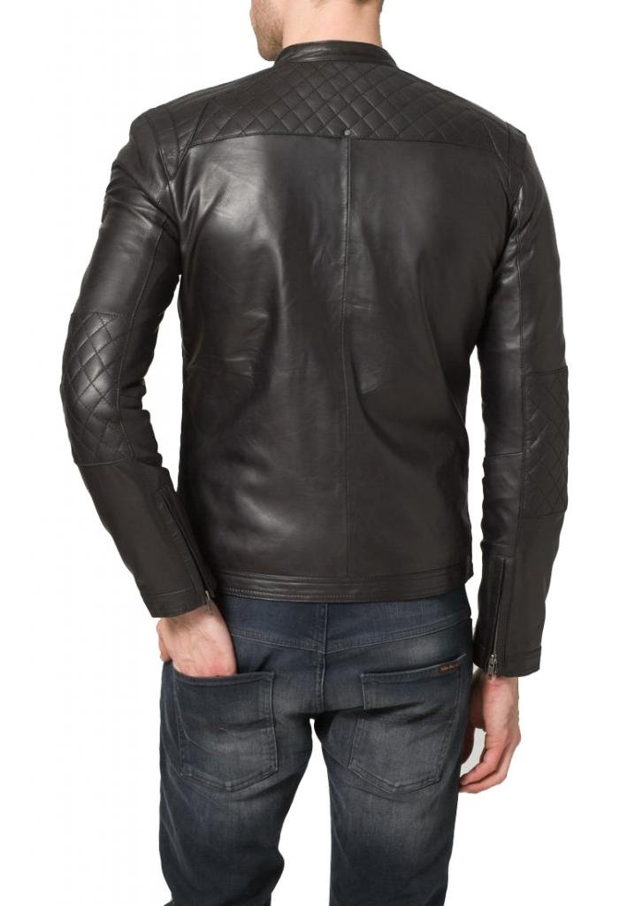 Genuine Cow Leather Jacket for Men - Premium Cow-Hide Biker Jacket C301 | Stylish Outerwear for Motorcycle Riding, Casual Wear & Winter Fashion