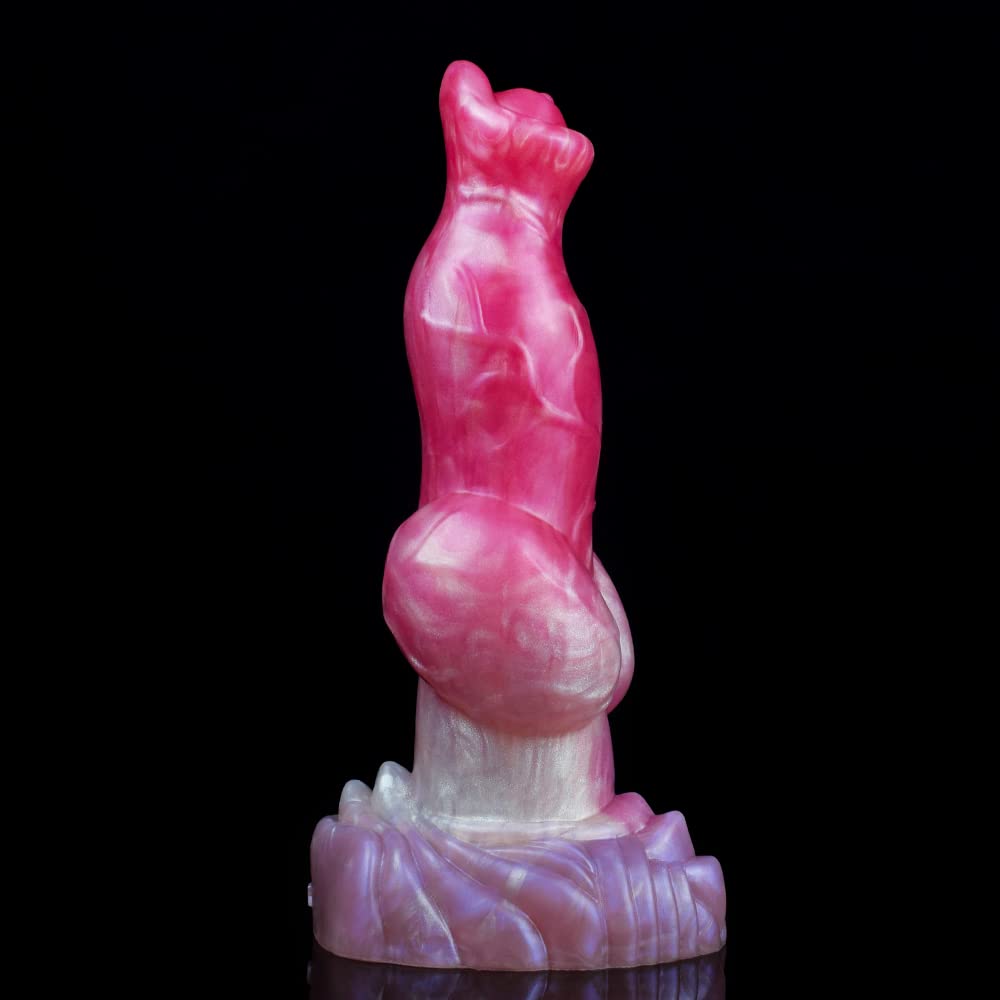 Premium Liquid Silicone Alien/Fido Dildo with Strong Suction Cup - Realistic BeHorny Sex Toy for Adults | Perfect for Solo Play, Couples & BDSM Scenes